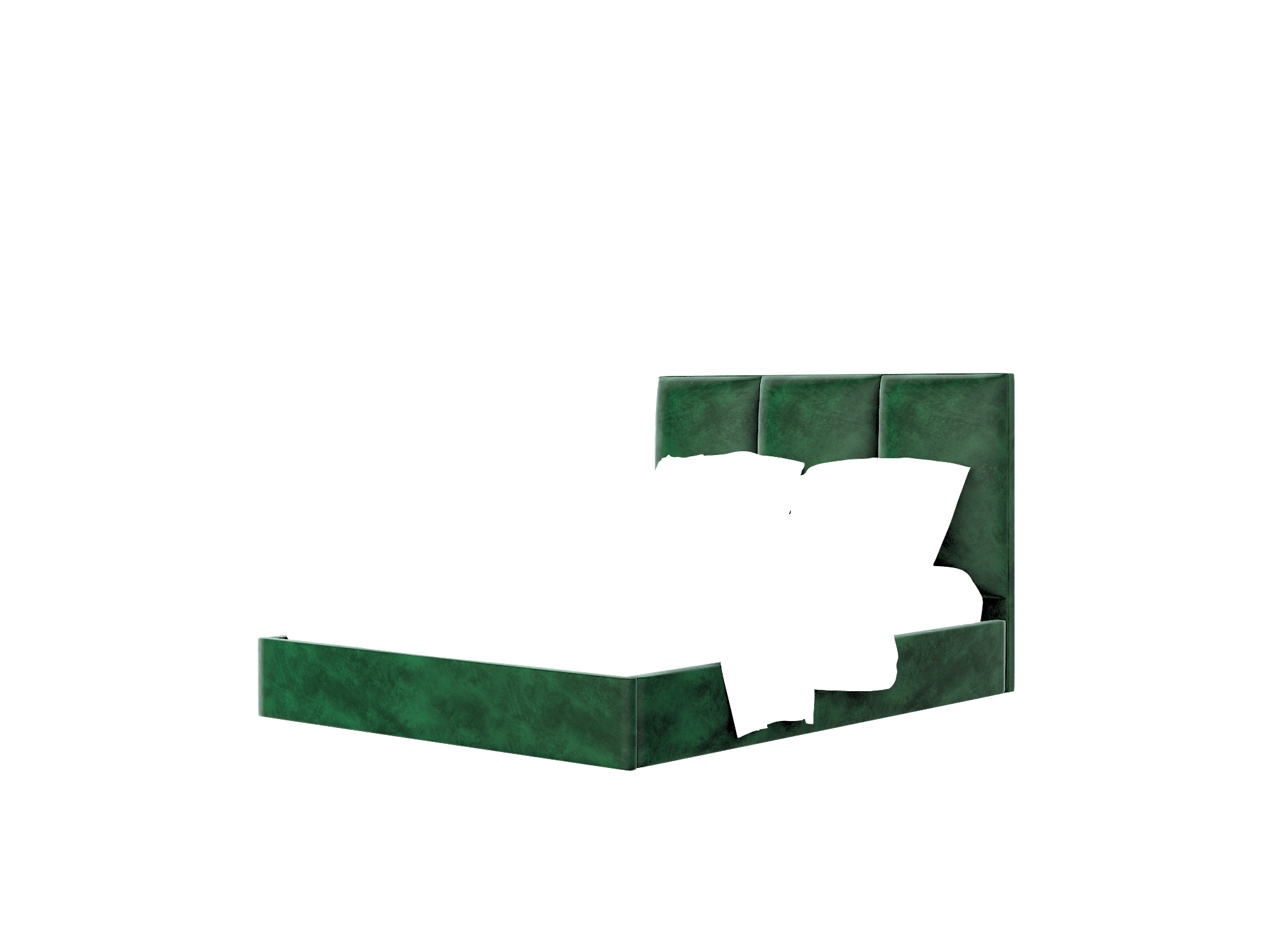 Celine Royale Evergreen Bed Queen Room Texture