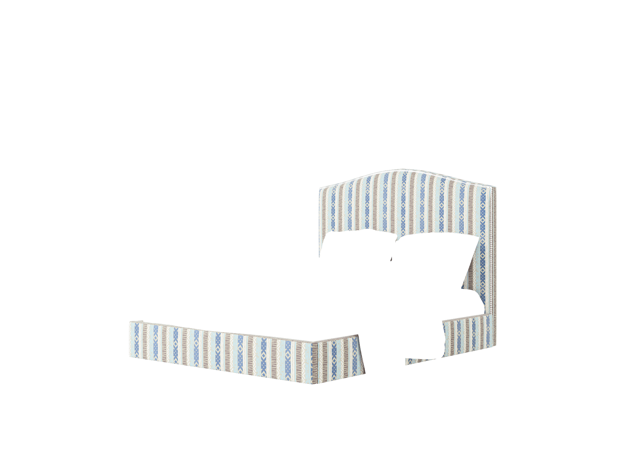 Dalion Bodhi Indigo Bed Queen Room Texture