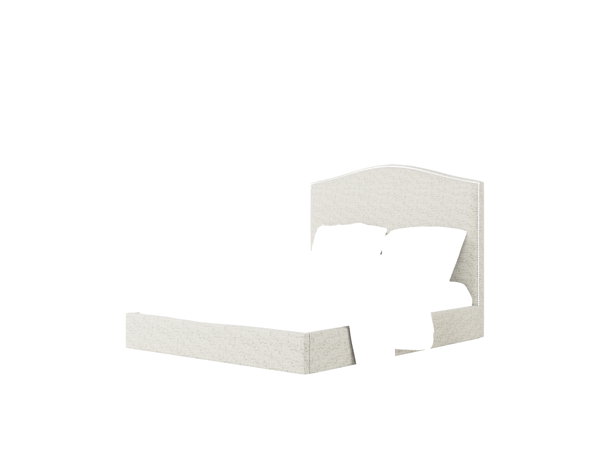 Dalion Derby Silver Bed Queen Room Texture