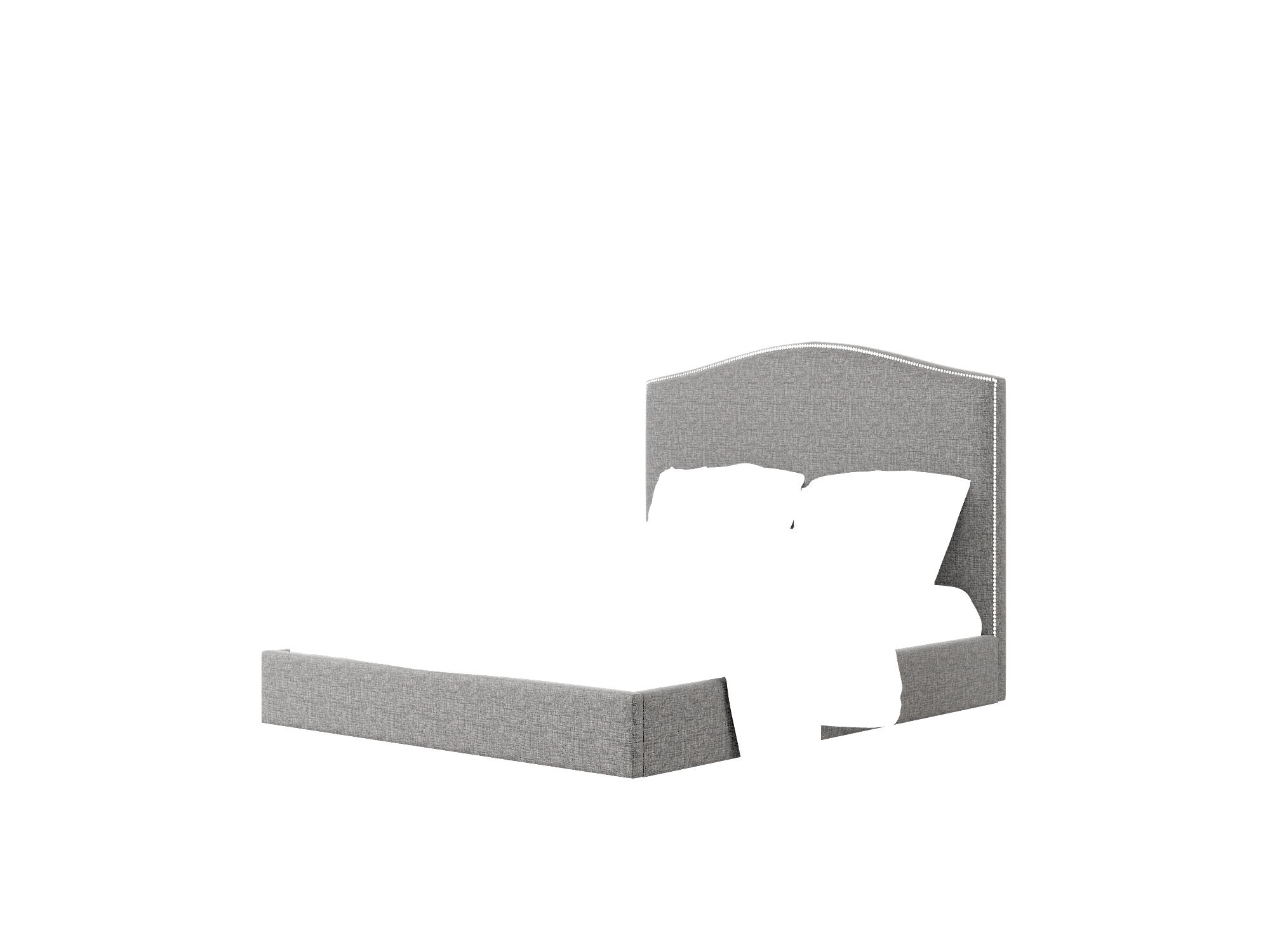 Dalion Insight Charcoal Bed Queen Room Texture