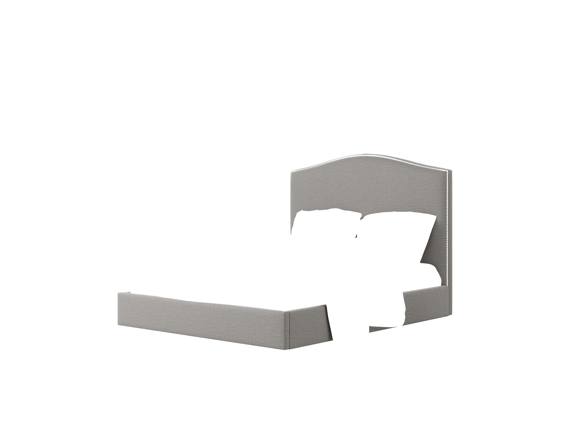 Dalion Oscar Grey Bed Queen Room Texture