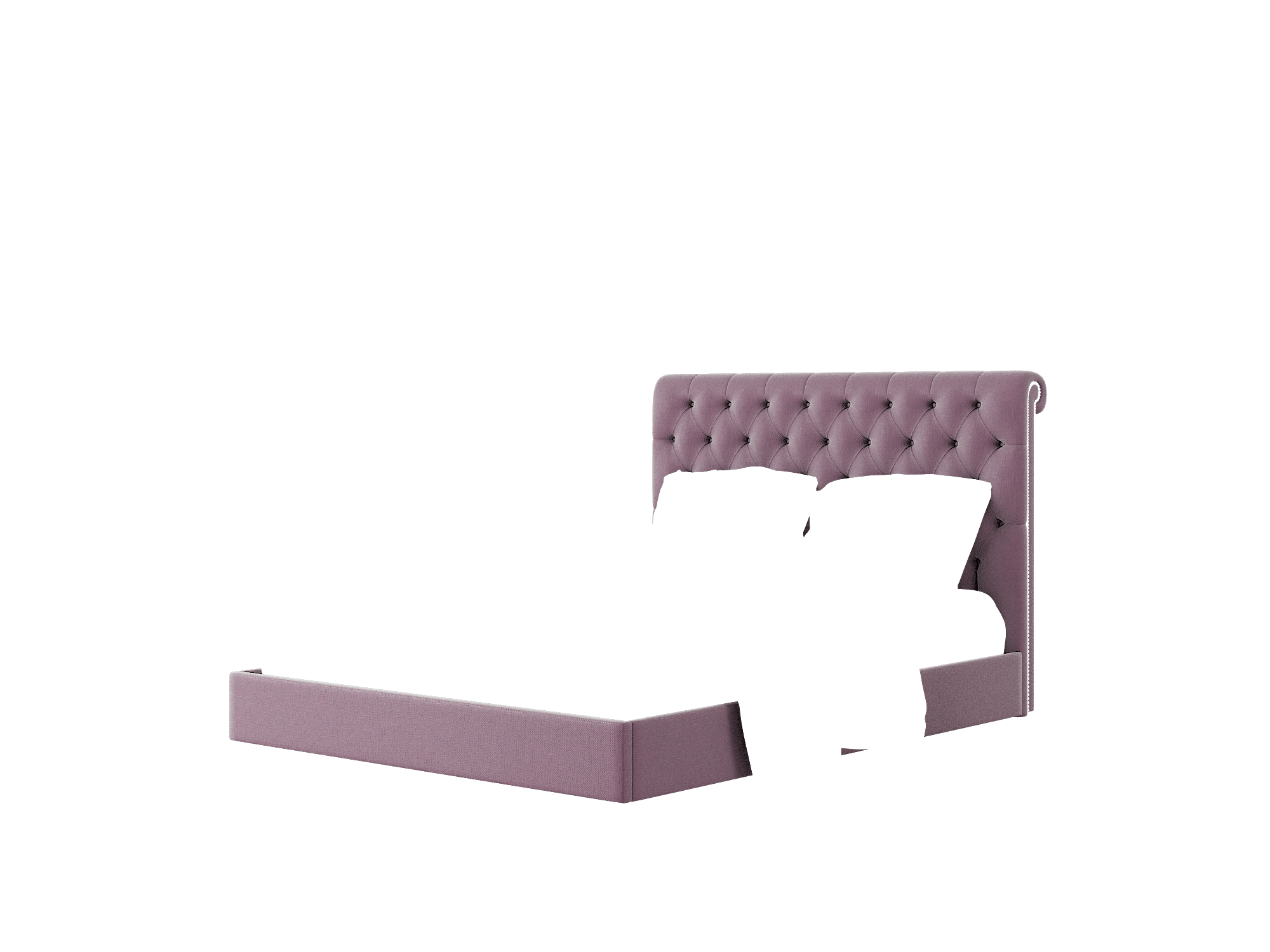 Decima Bella Aubergine Bed Queen Room Texture