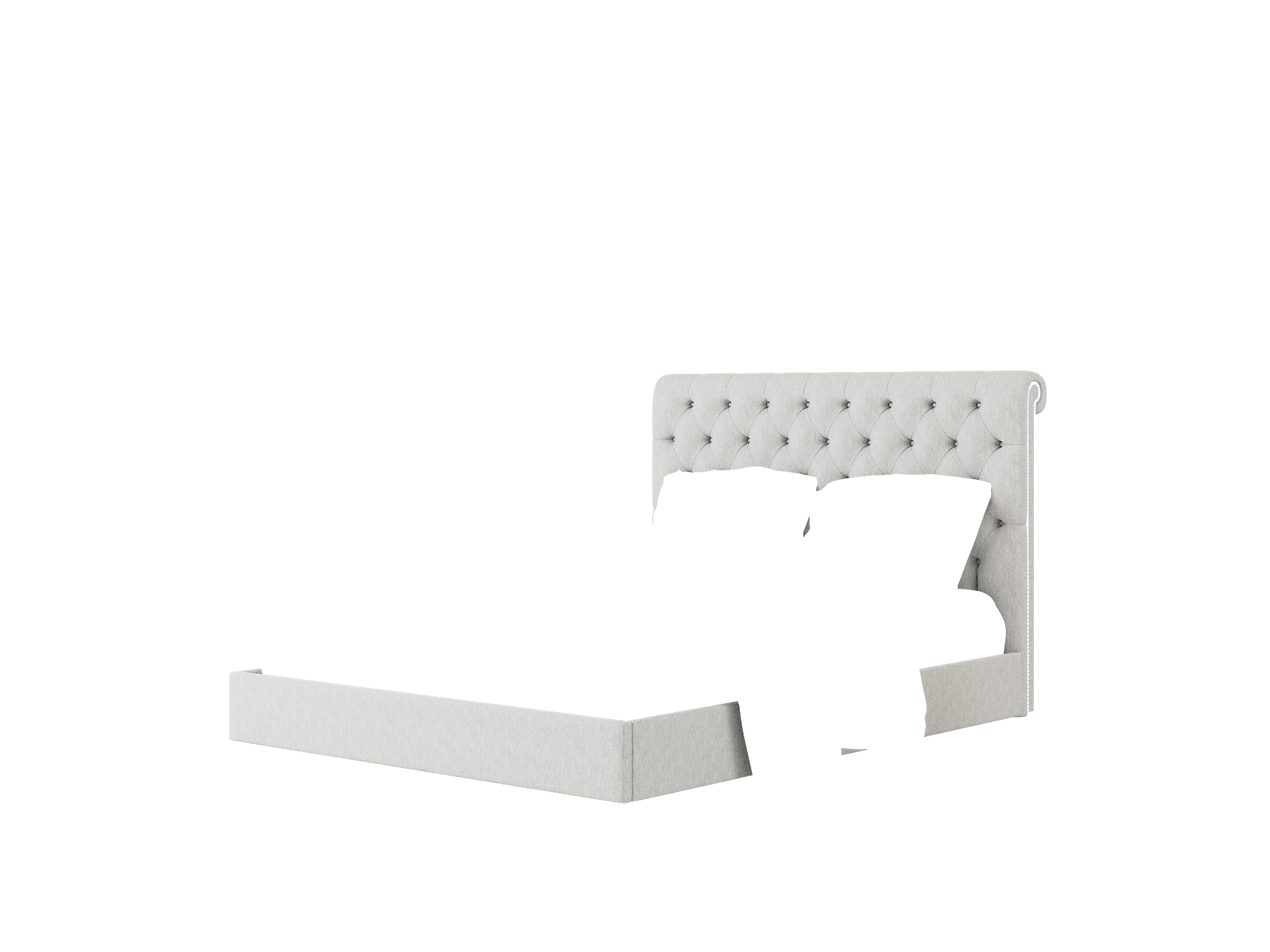 Decima Bungalow Graphite Bed Queen Room Texture