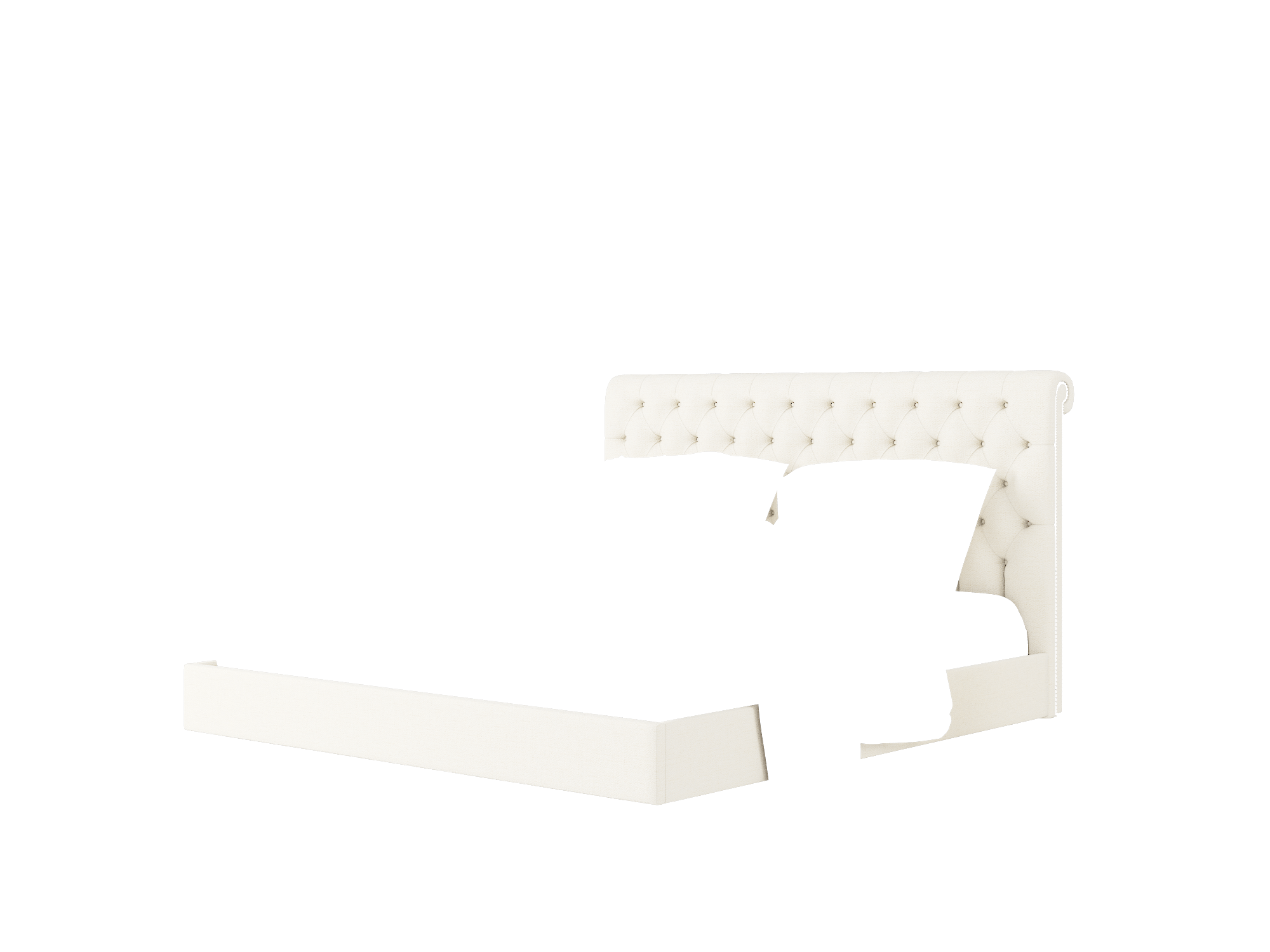 Decima Catalina Ivory Bed King Room Texture