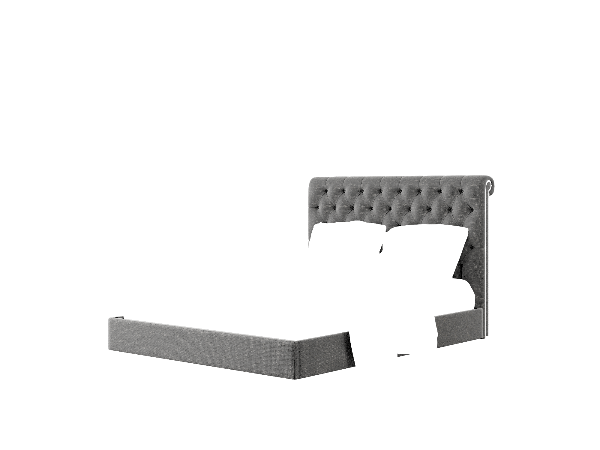 Decima Chance Denim Bed Queen Room Texture