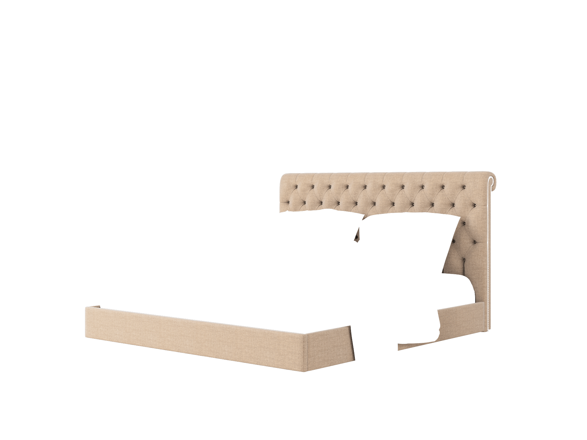 Decima Keylargo Mink Bed King Room Texture