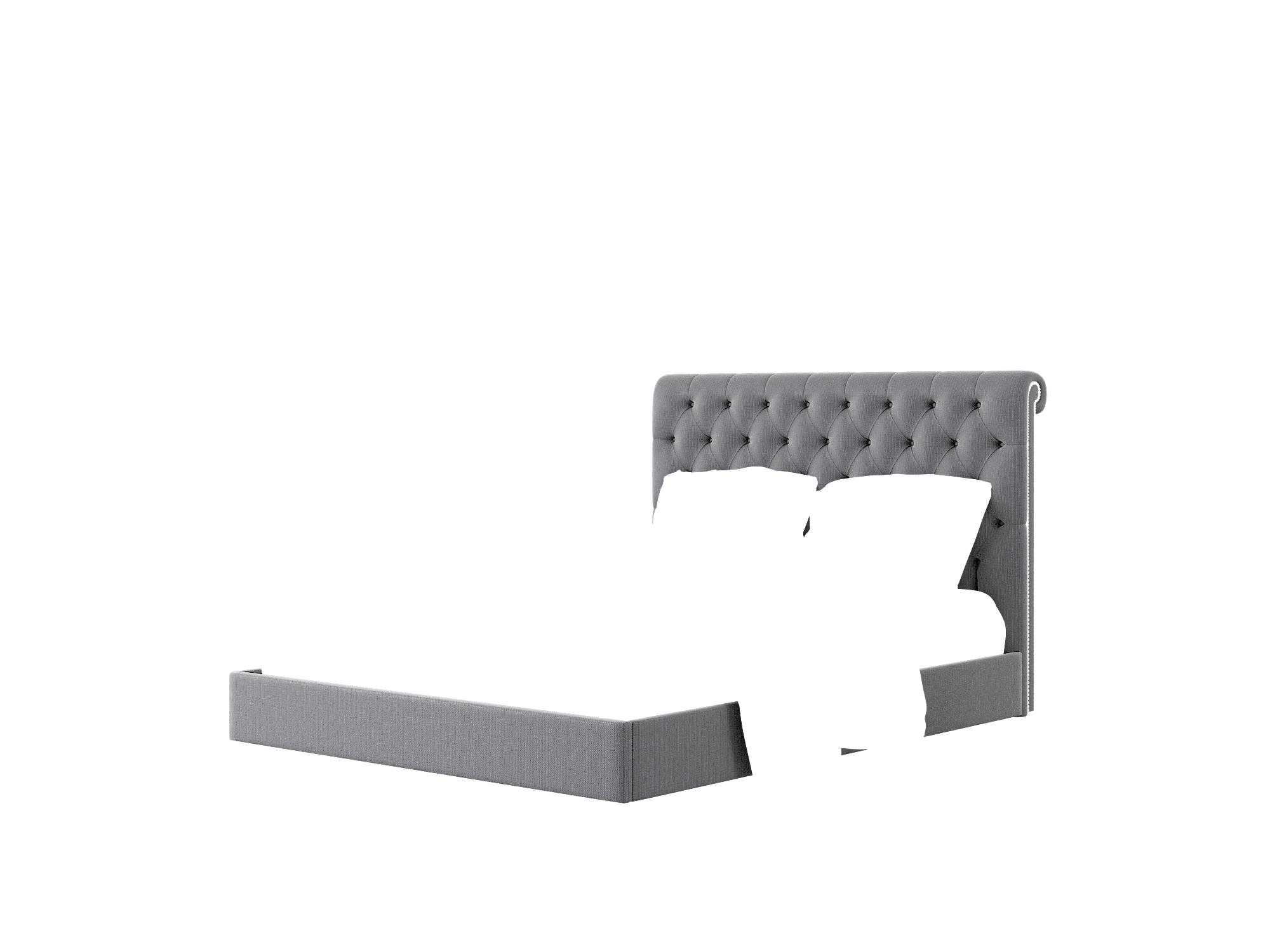 Decima Parker Charcoal Bed Queen Room Texture