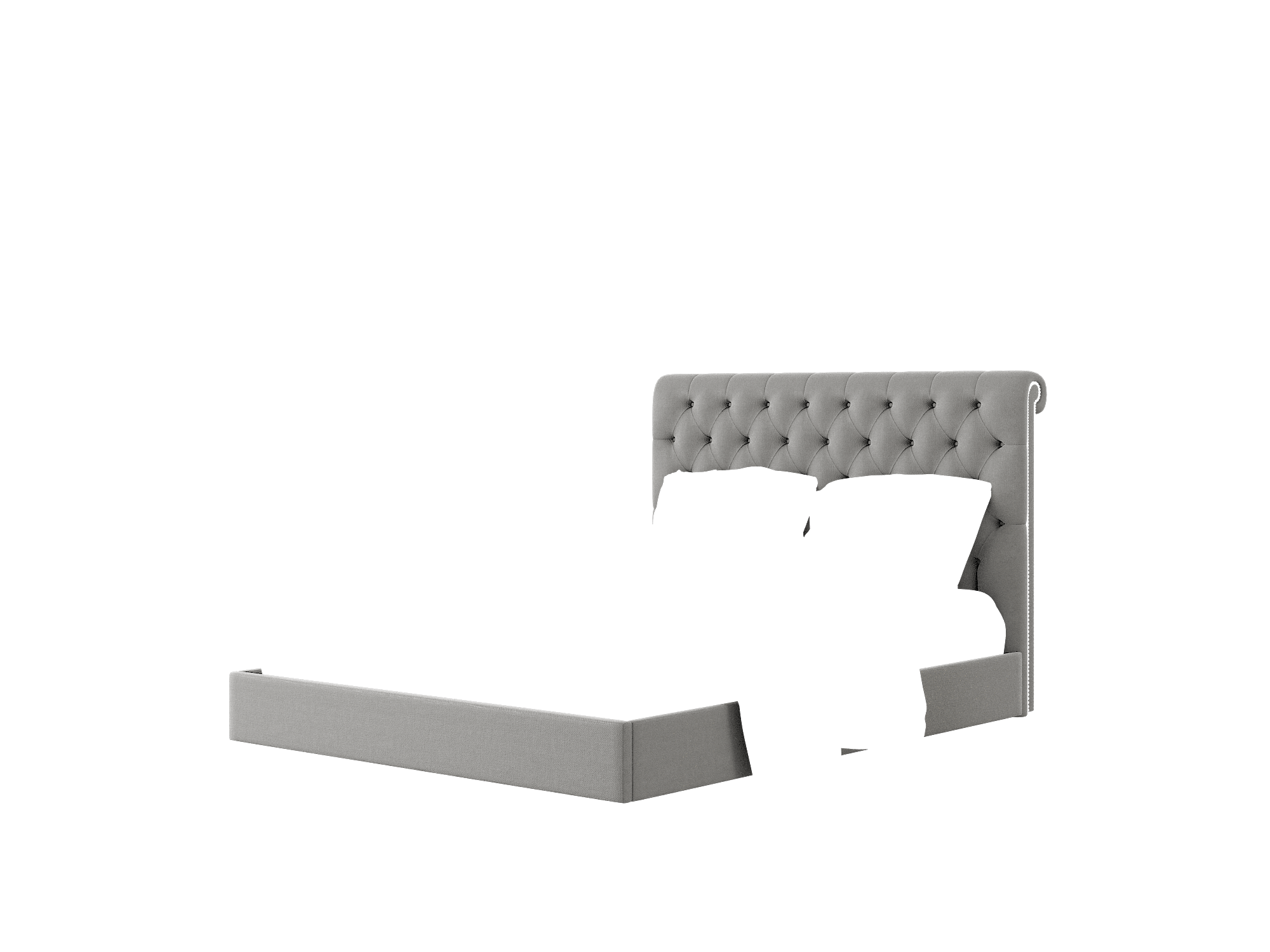 Decima Rocket Charcoal Bed Queen Room Texture