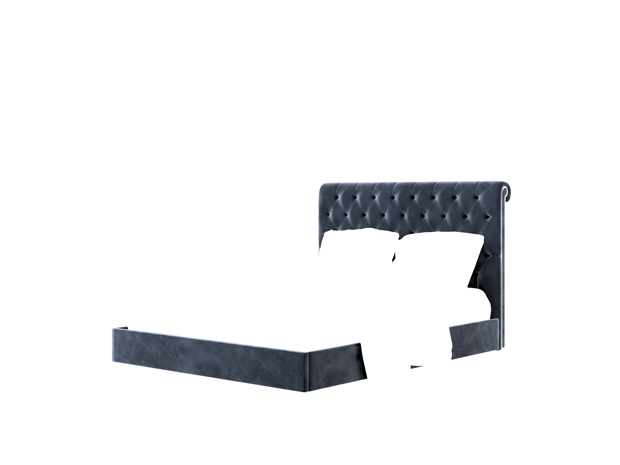 Decima Royale Cobalt Bed Queen Room Texture