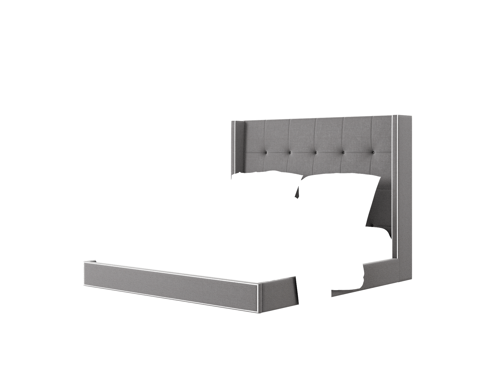 Elias Catalina Charcoal Bed King Room Texture