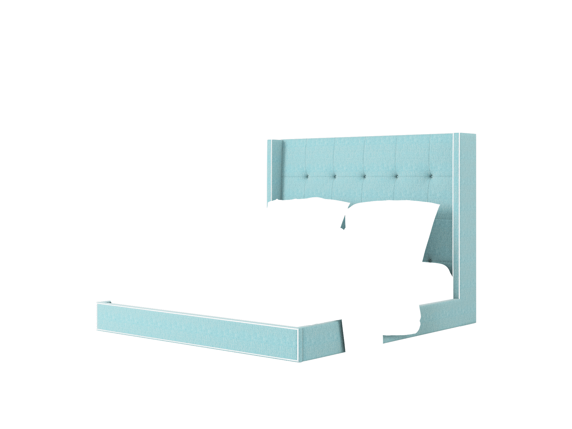 Elias Cosmo Turquoise Bed King Room Texture