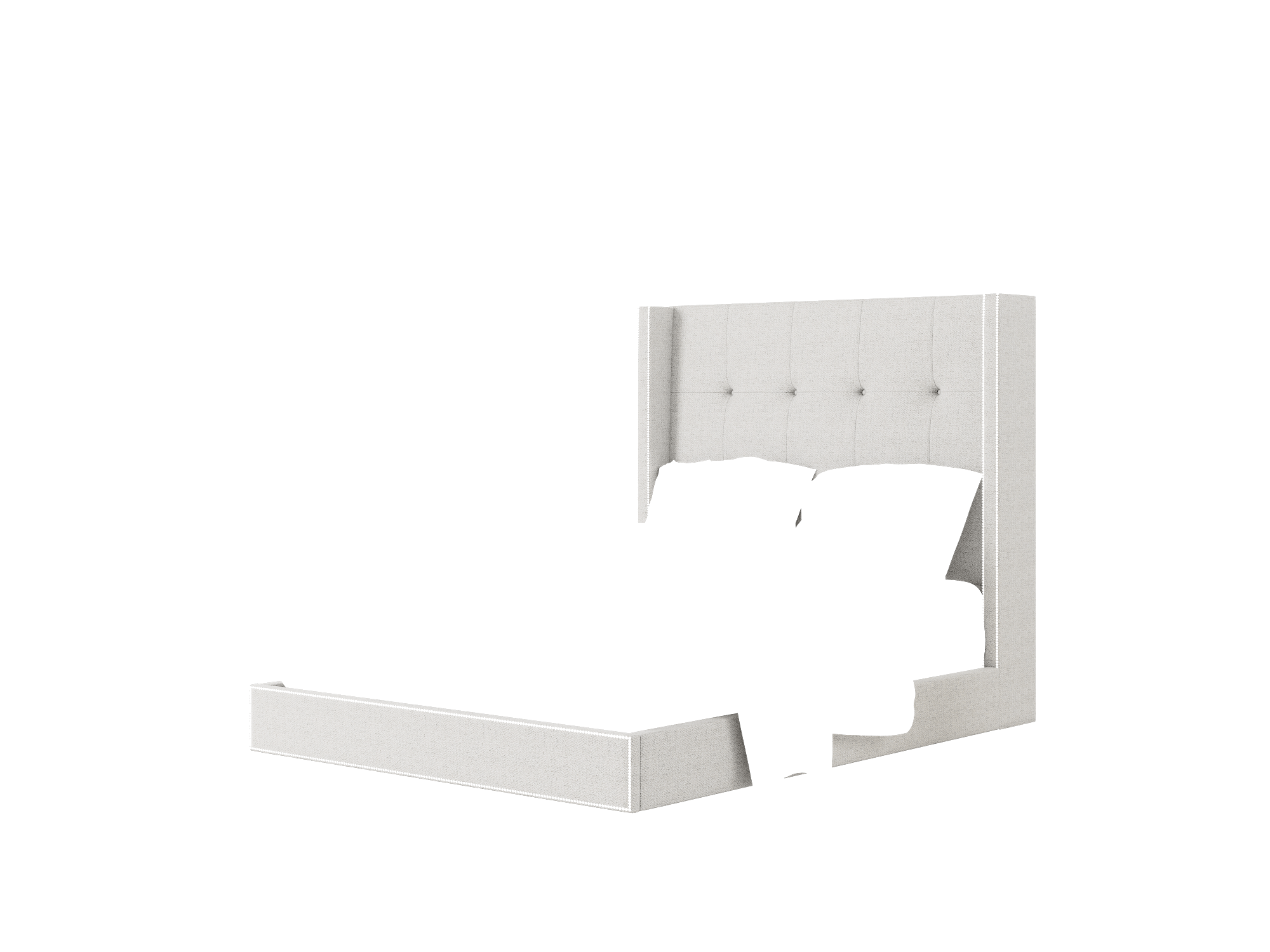 Elias Malibu Dove Bed Queen Room Texture