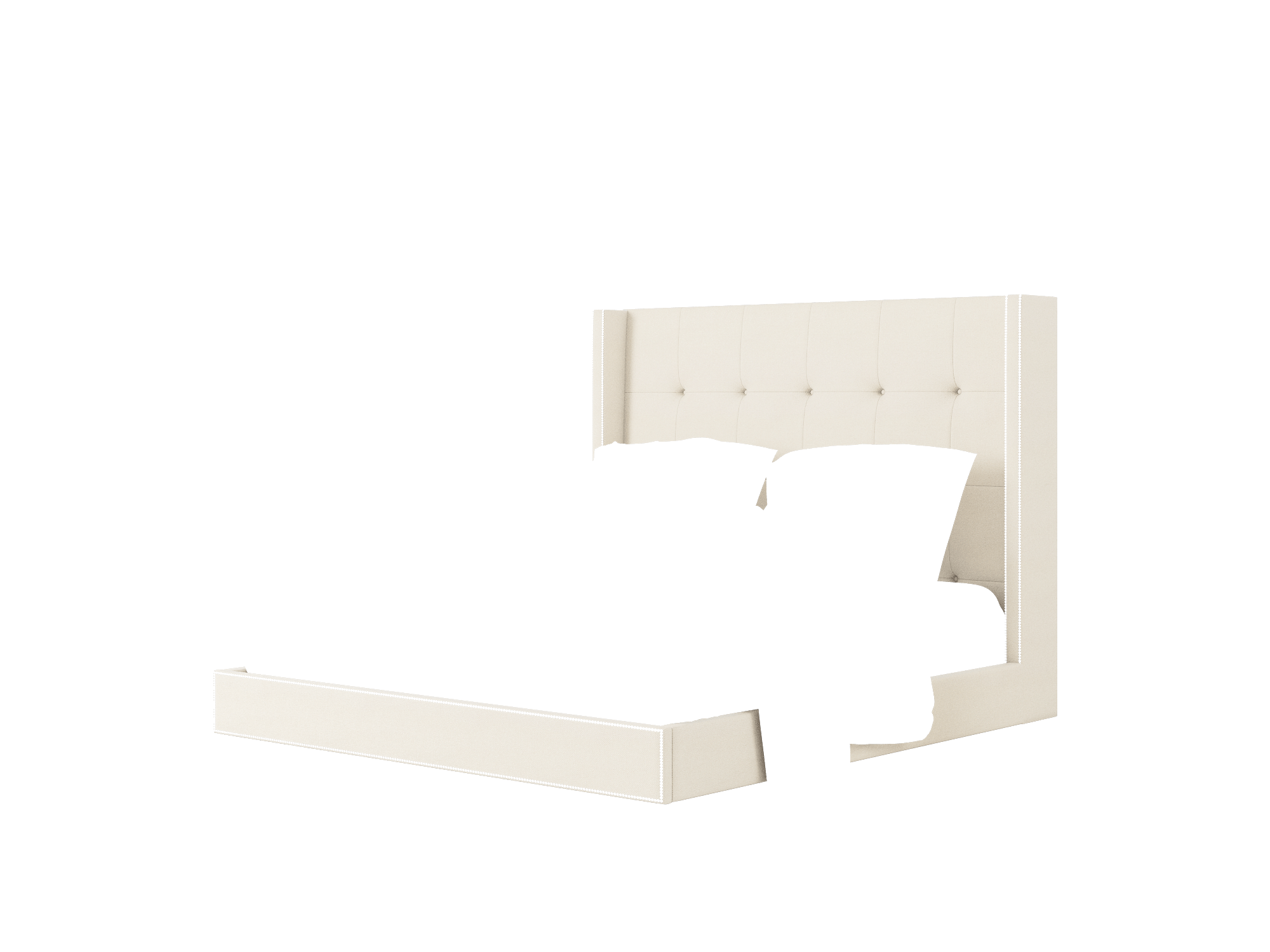 Elias Malibu Linen Bed King Room Texture
