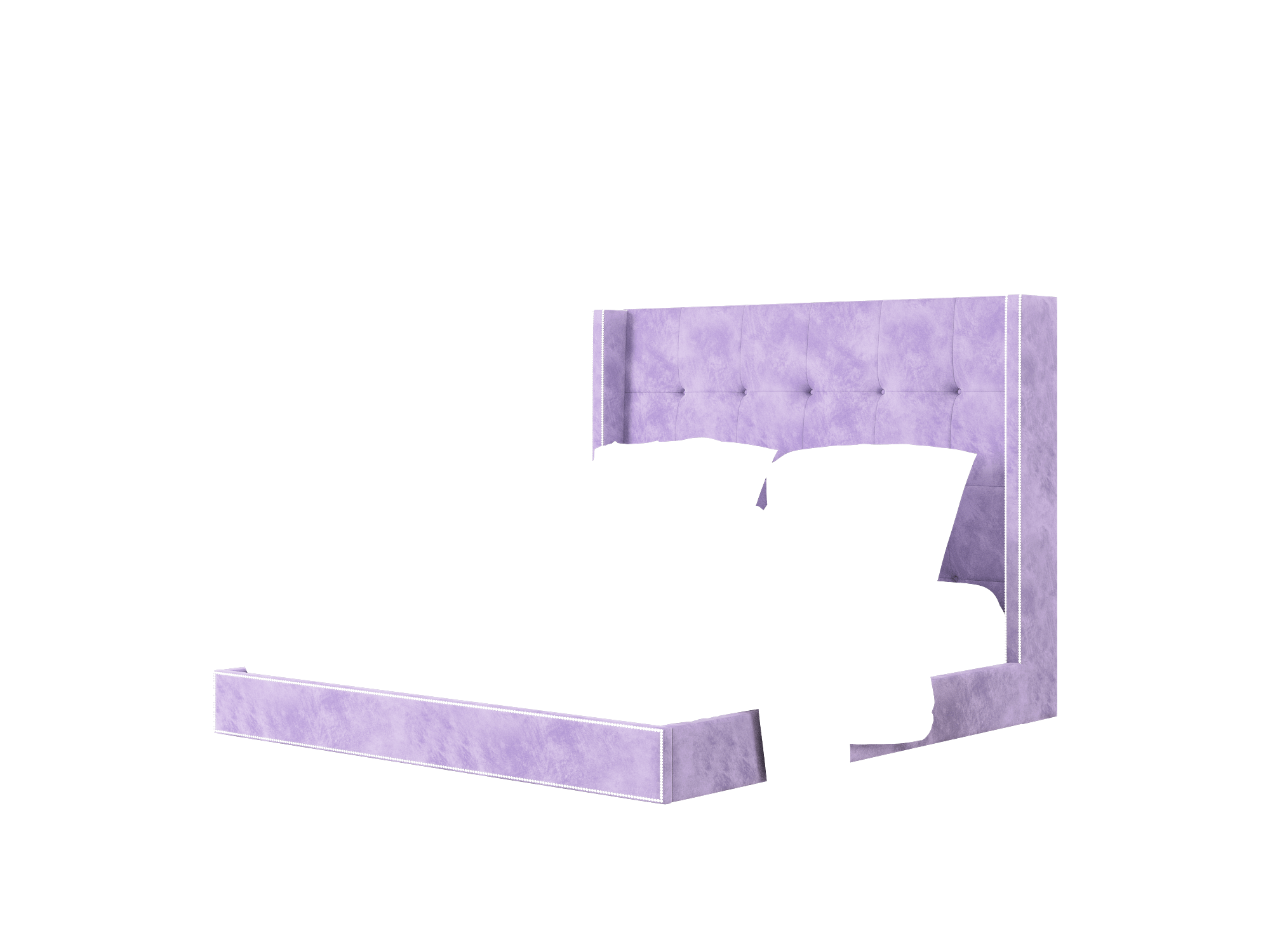 Elias Royale Lavender Bed King Room Texture