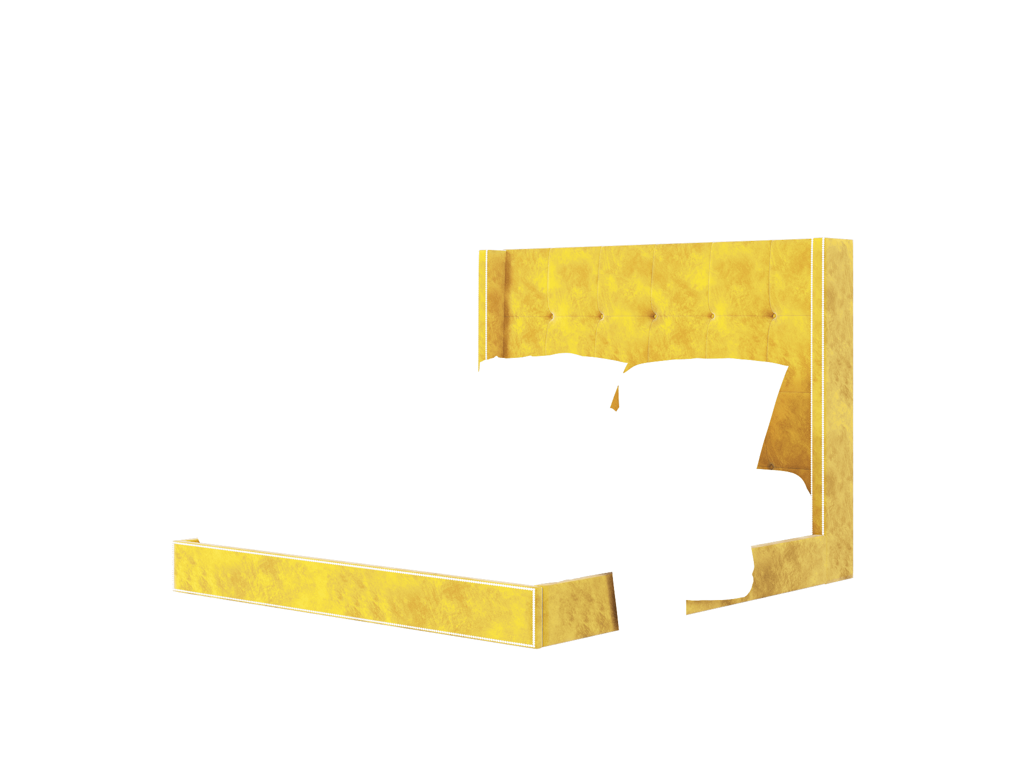 Elias Royale Marigold Bed King Room Texture