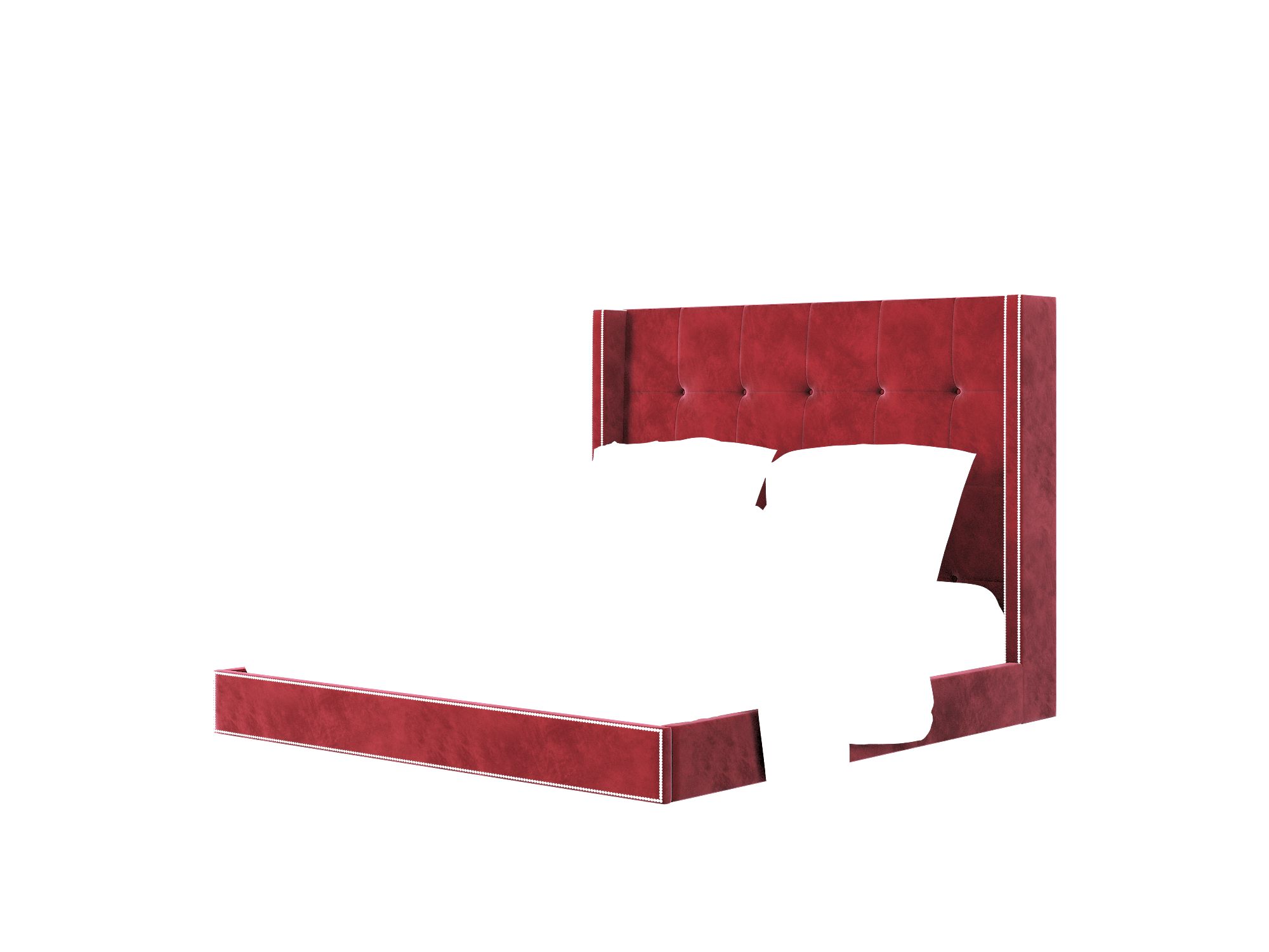 Elias Royale Ruby Bed King Room Texture