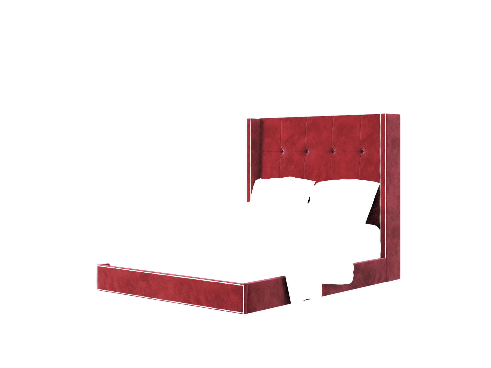 Elias Royale Ruby Bed Queen Room Texture