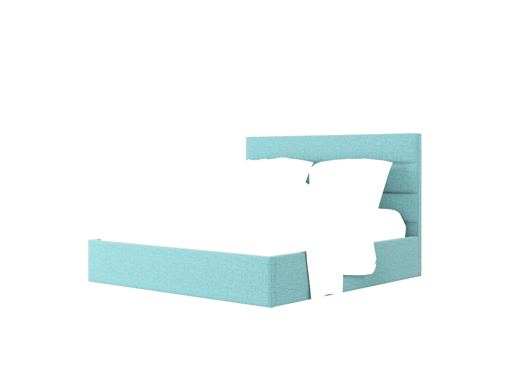 Hannela Keylargo Teal Bed King Room Texture