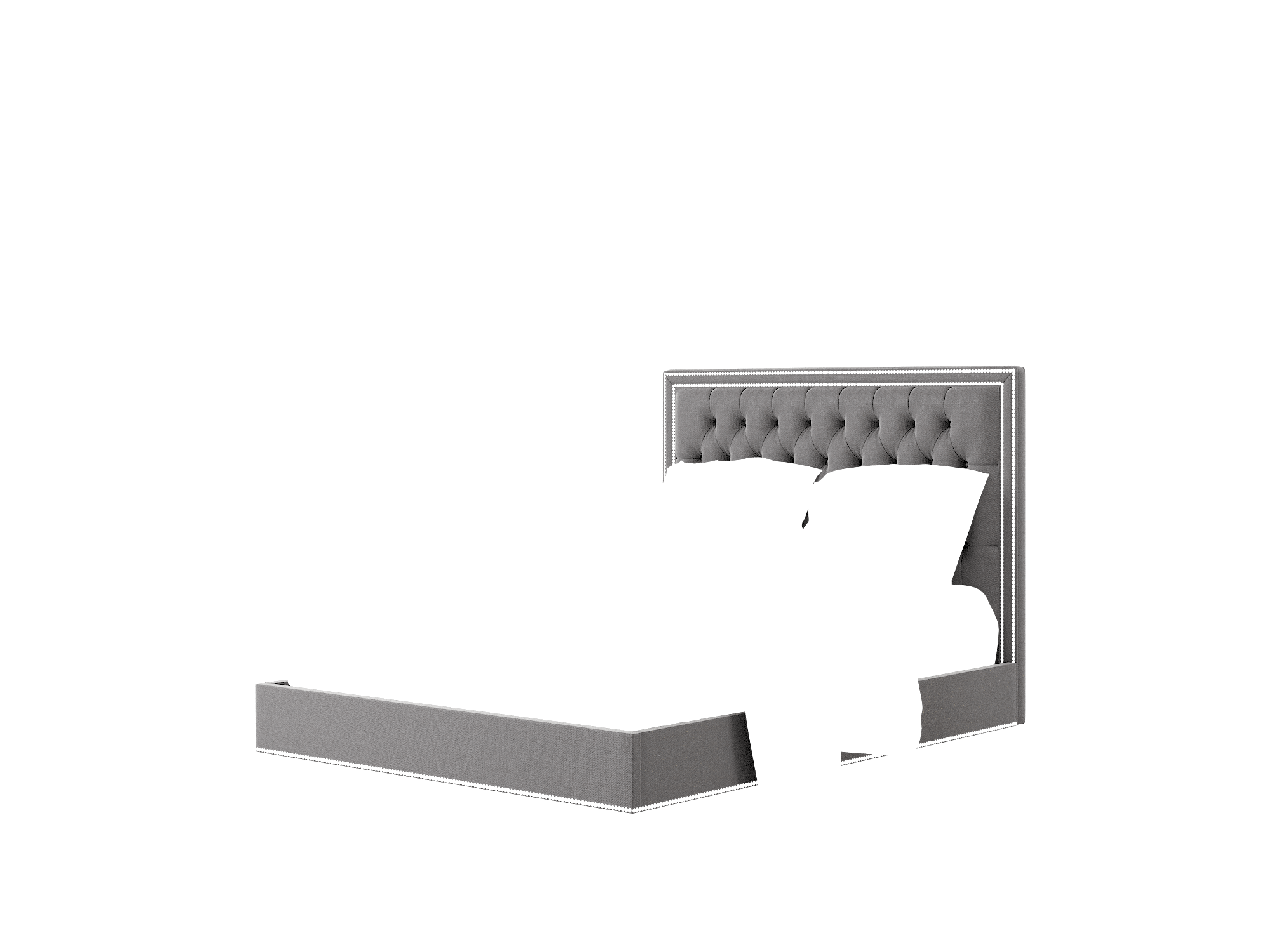 Heidi Catalina Charcoal Bed Queen Room Texture