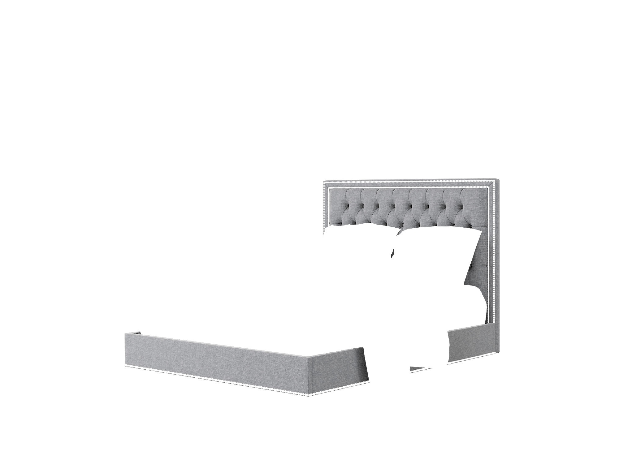 Heidi Keylargo Graphite Bed Queen Room Texture