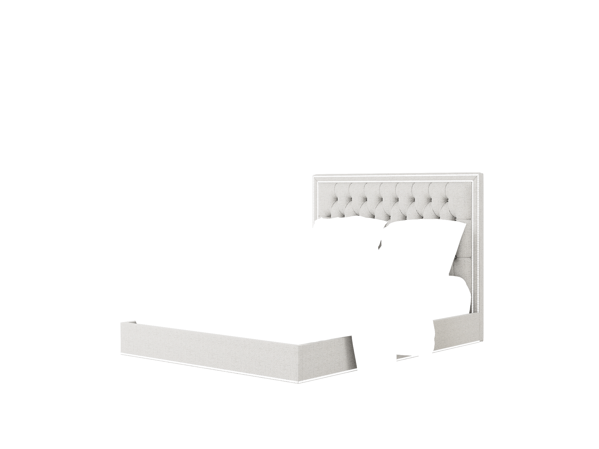 Heidi Malibu Dove Bed Queen Room Texture