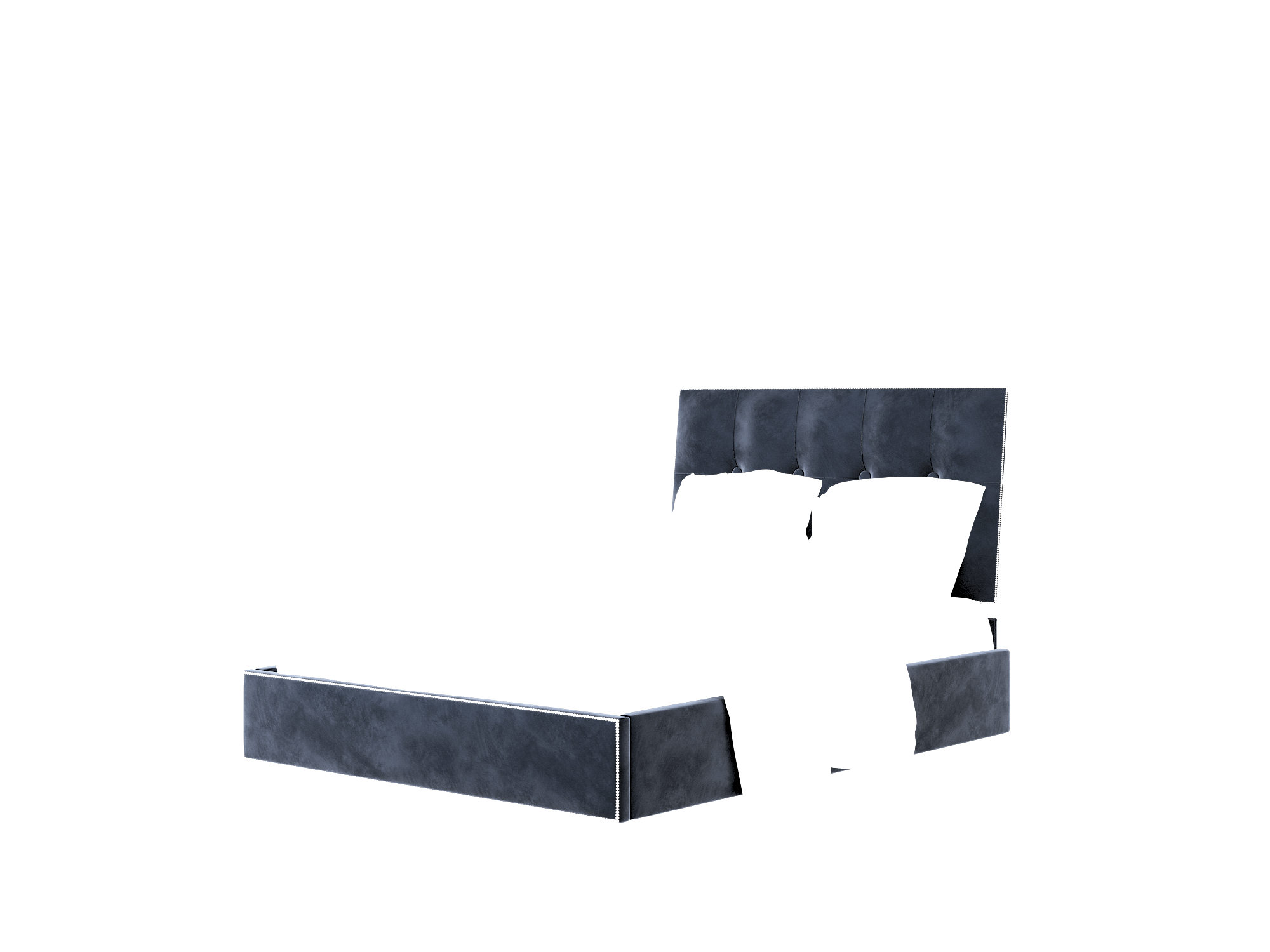 Hugo Royale Cobalt Bed Queen Room Texture