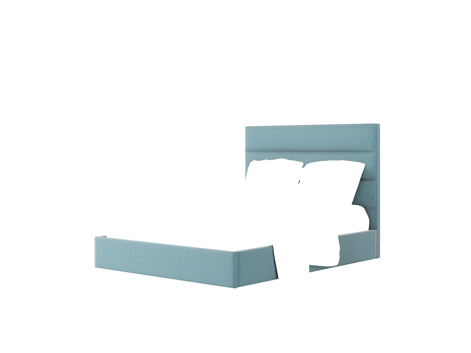 Isla Cosmo Teal Bed Queen Room Texture