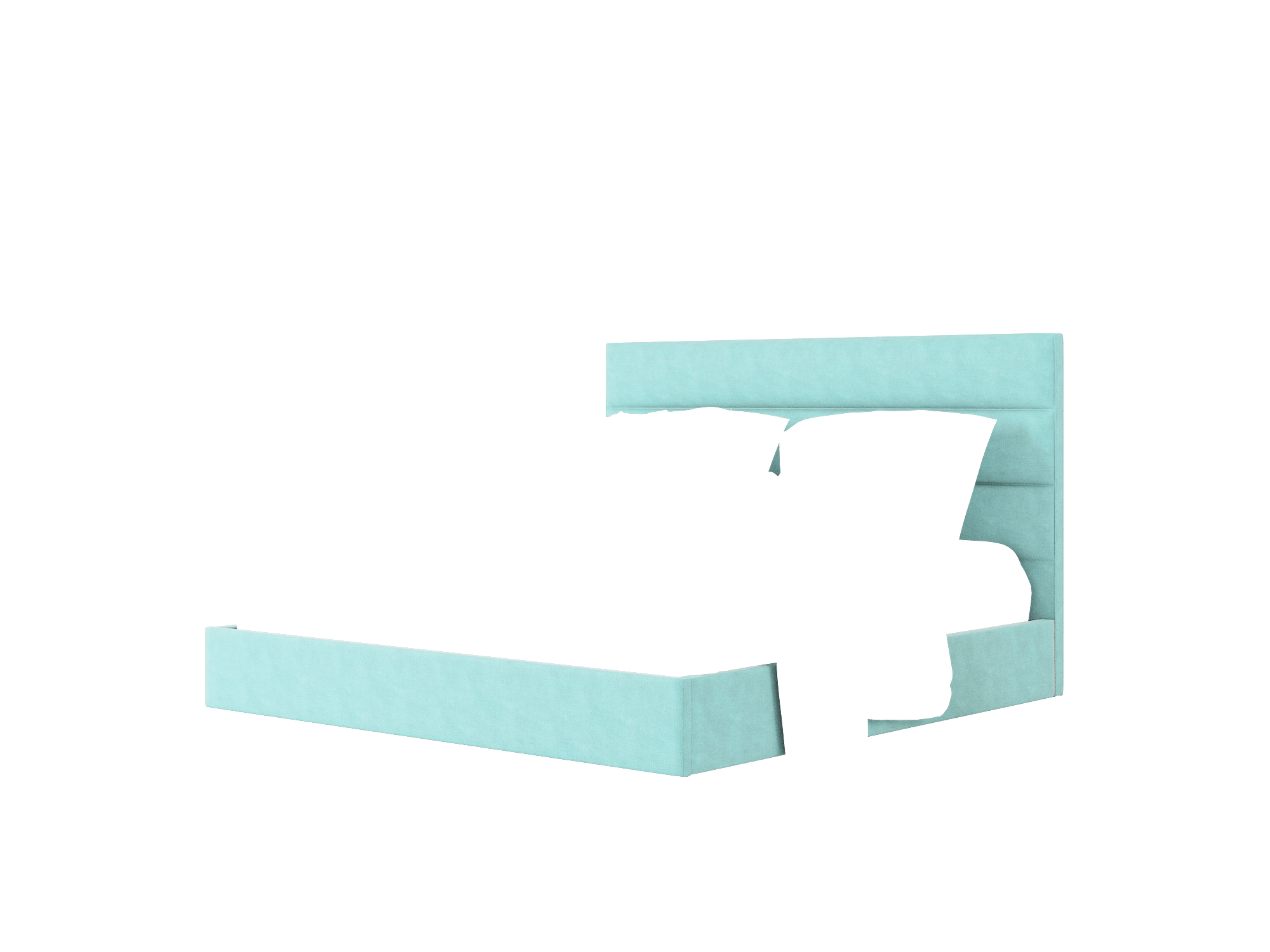 Isla Curious Turquoise Bed King Room Texture