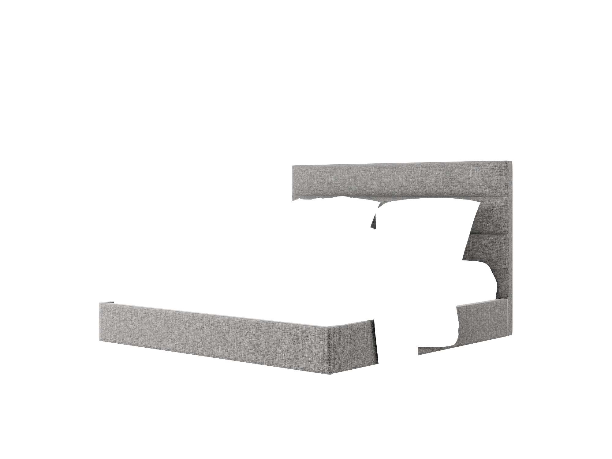 Isla Insight Charcoal Bed King Room Texture