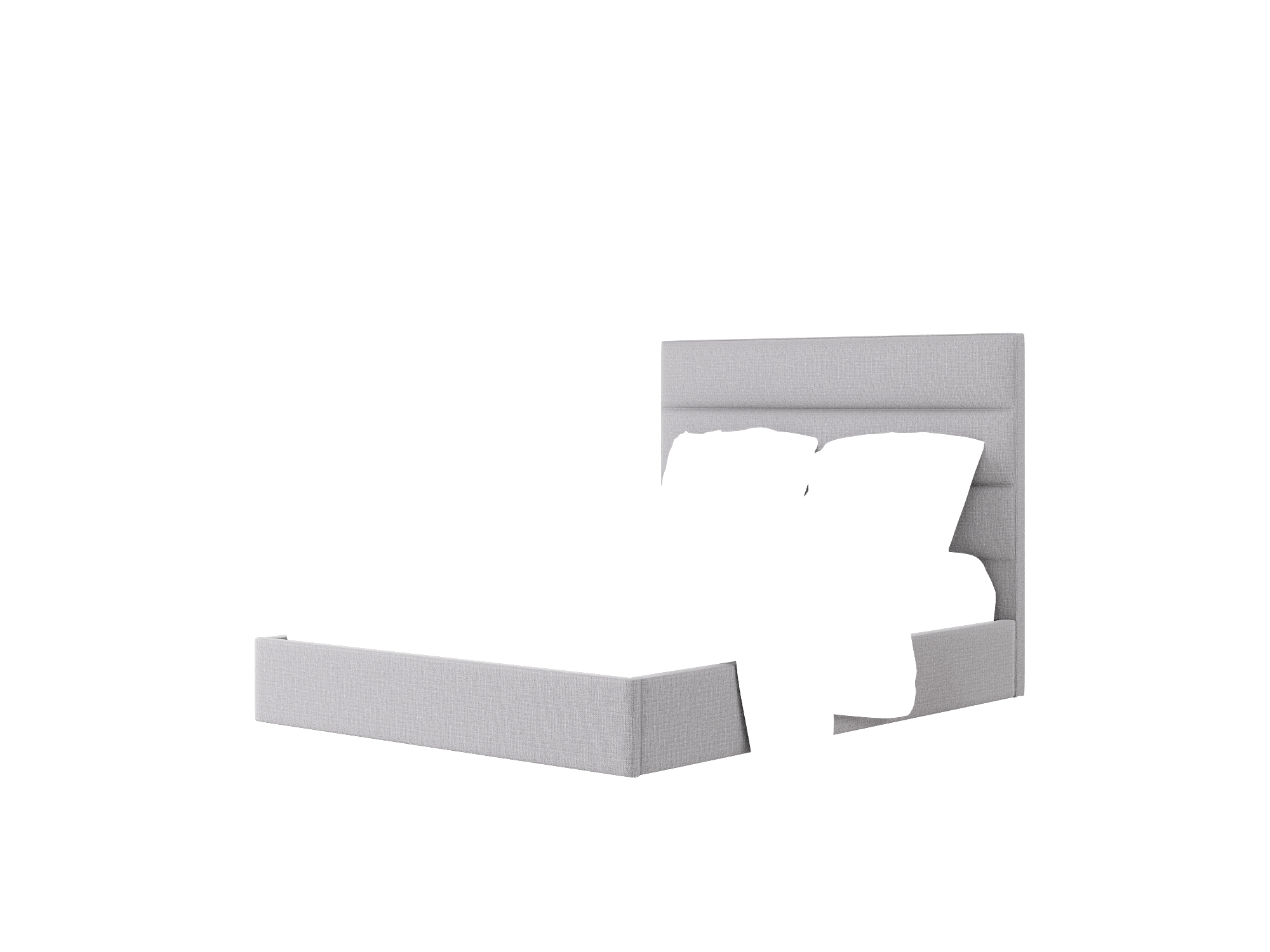 Isla Insight Denim Bed Queen Room Texture