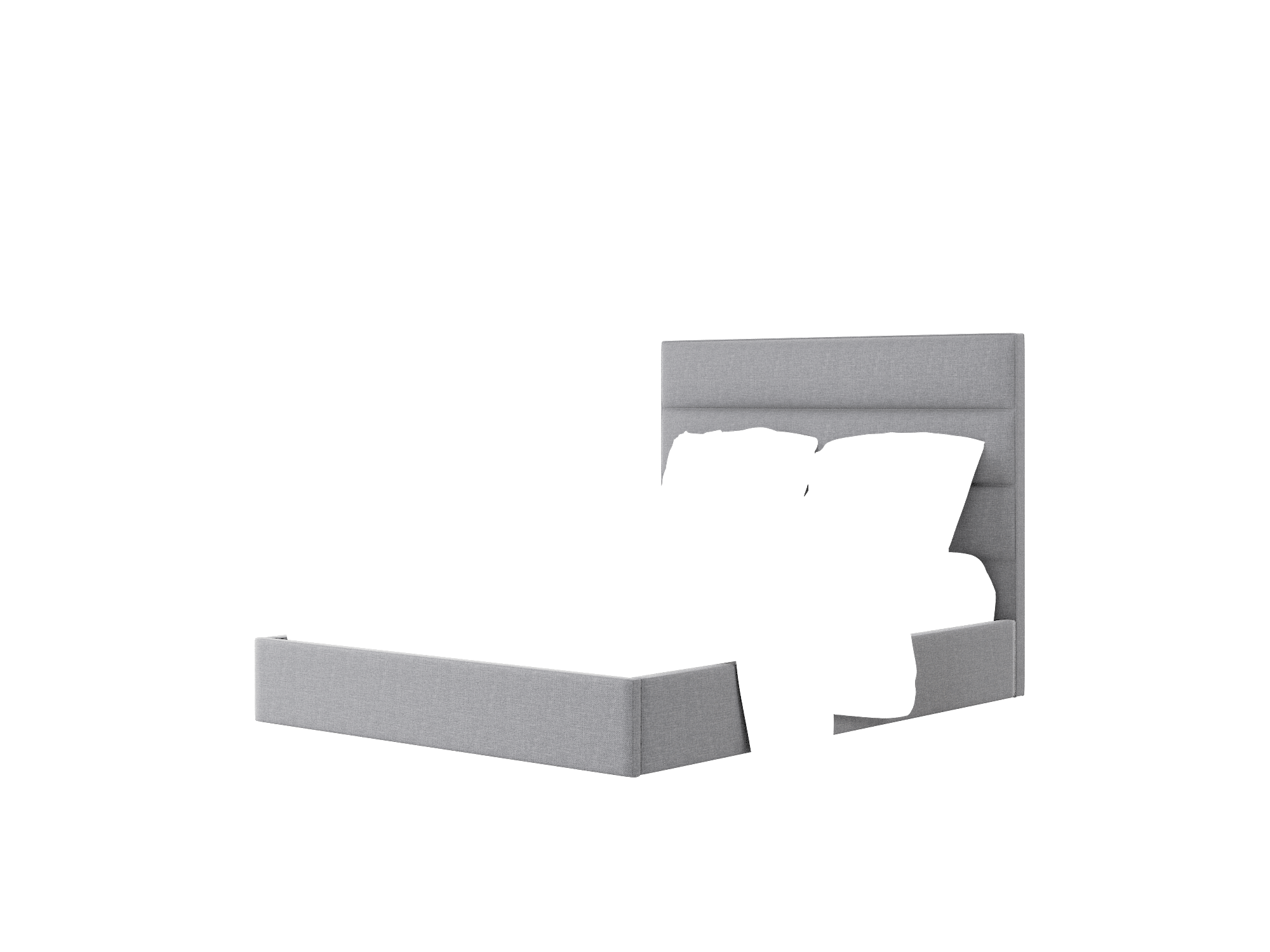 Isla Notion Graphite Bed Queen Room Texture