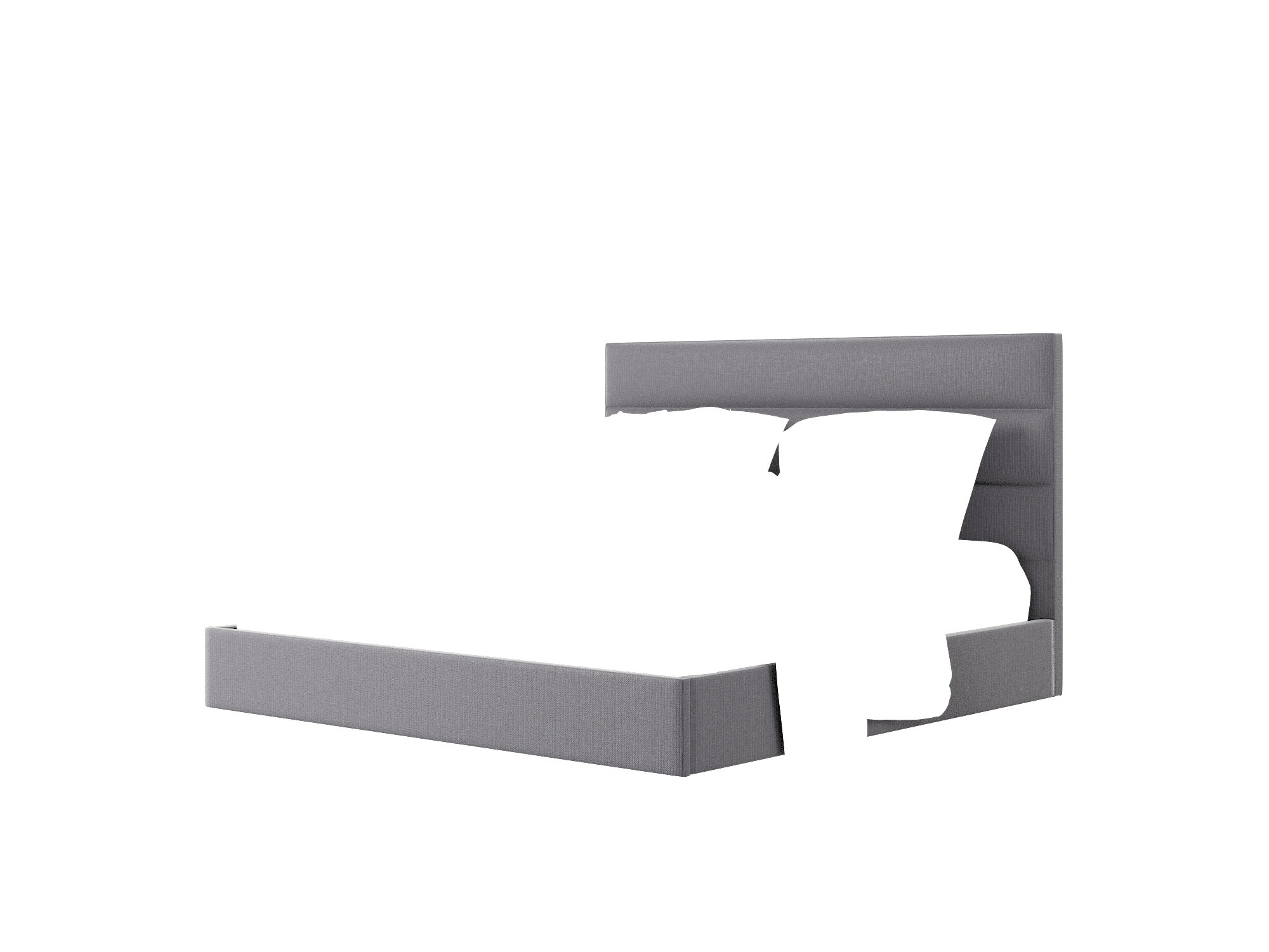 Isla Parker Charcoal Bed King Room Texture