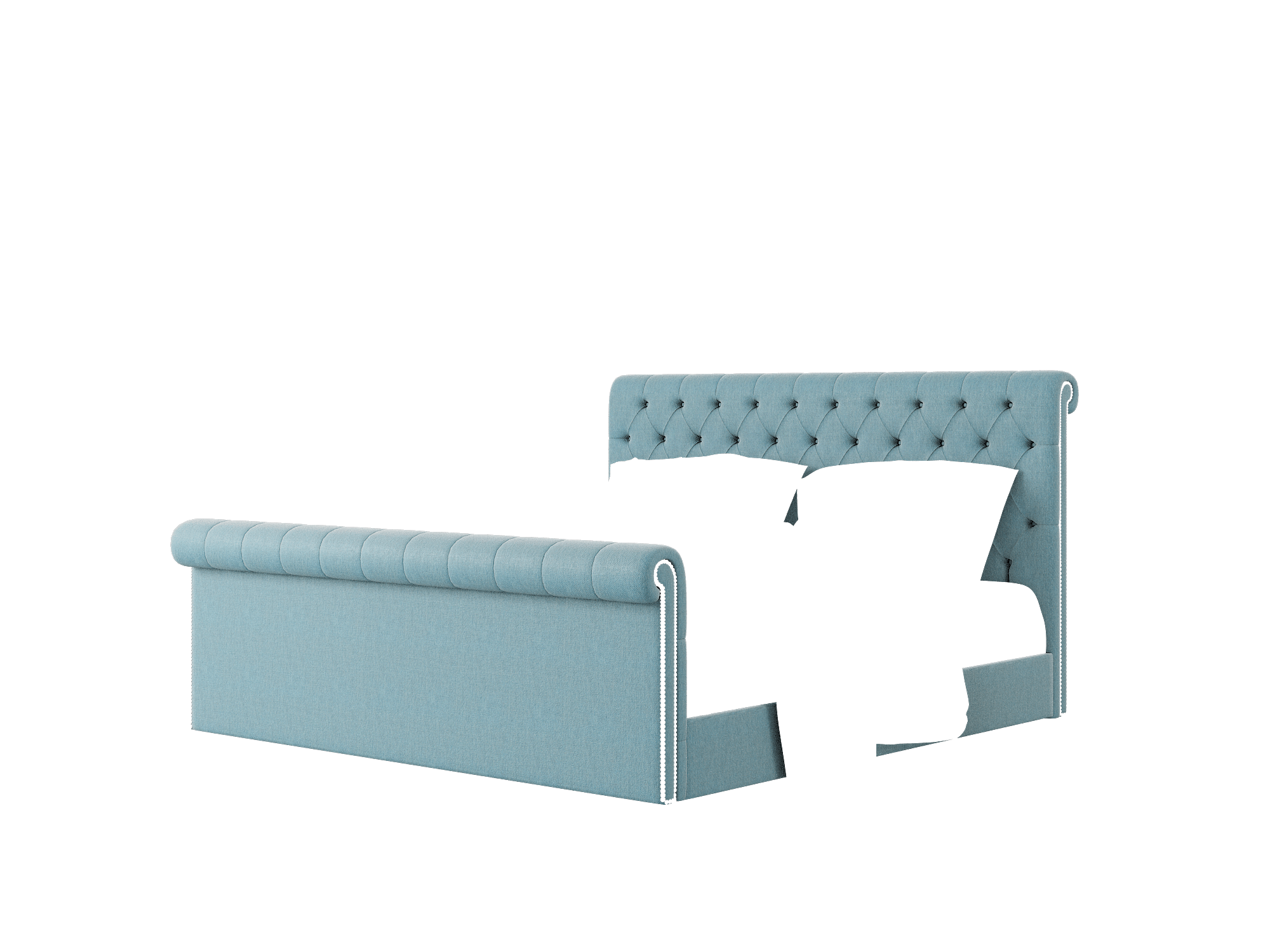 Kaila Cosmo Teal Bed King Room Texture