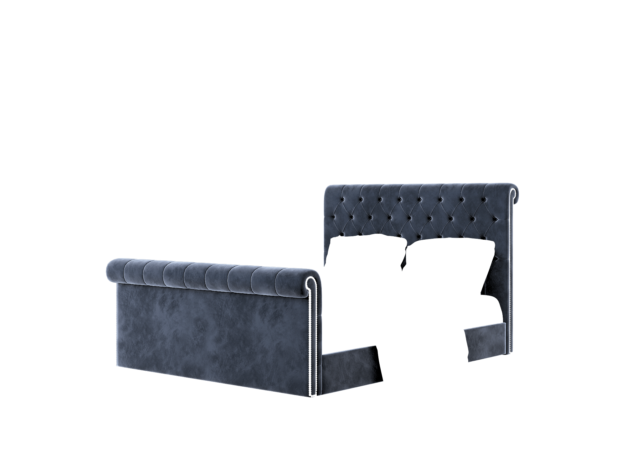 Kaila Royale Cobalt Bed Queen Room Texture