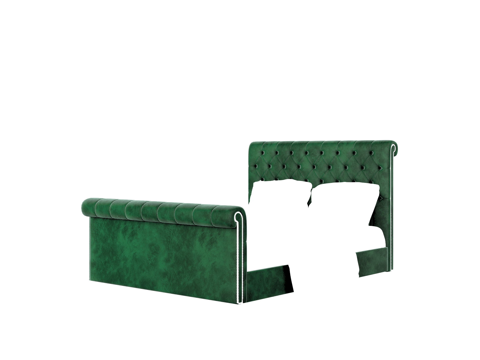Kaila Royale Evergreen Bed Queen Room Texture