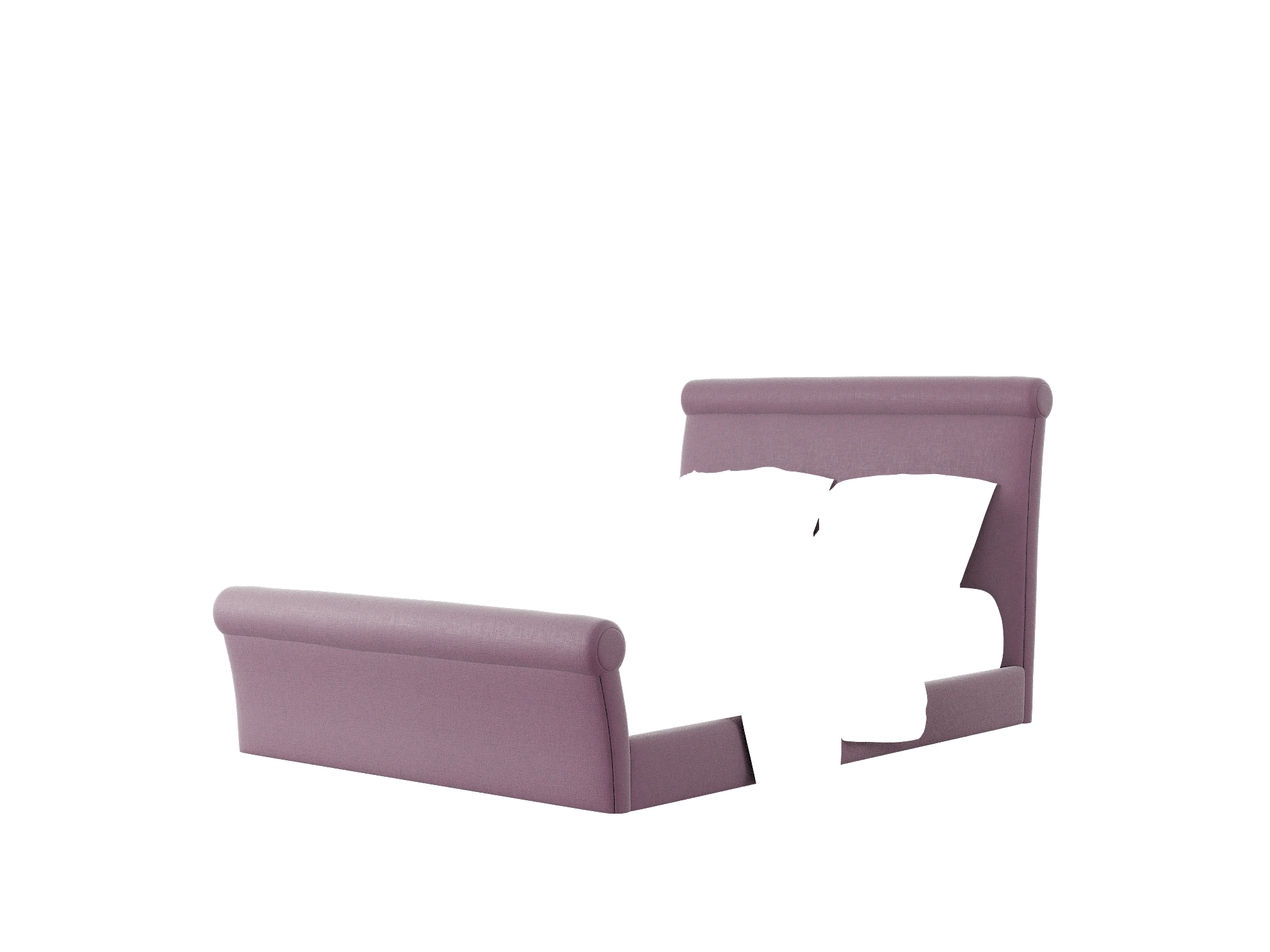 Maja Bella Aubergine Bed Queen Room Texture