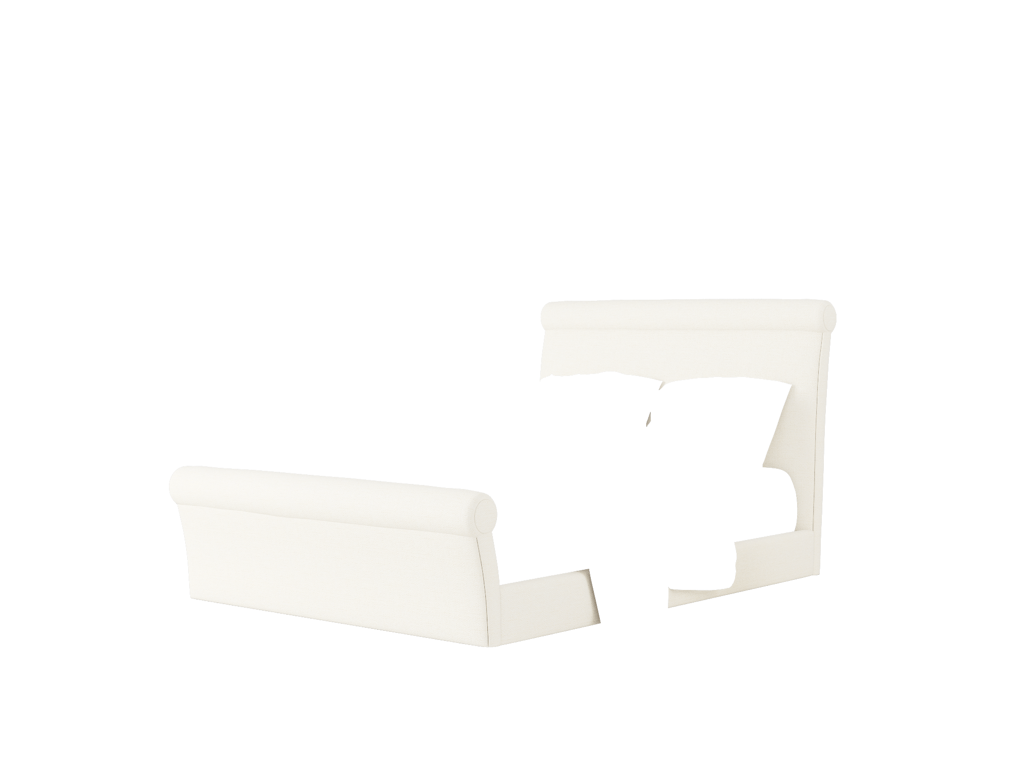 Maja Catalina Ivory Bed Queen Room Texture