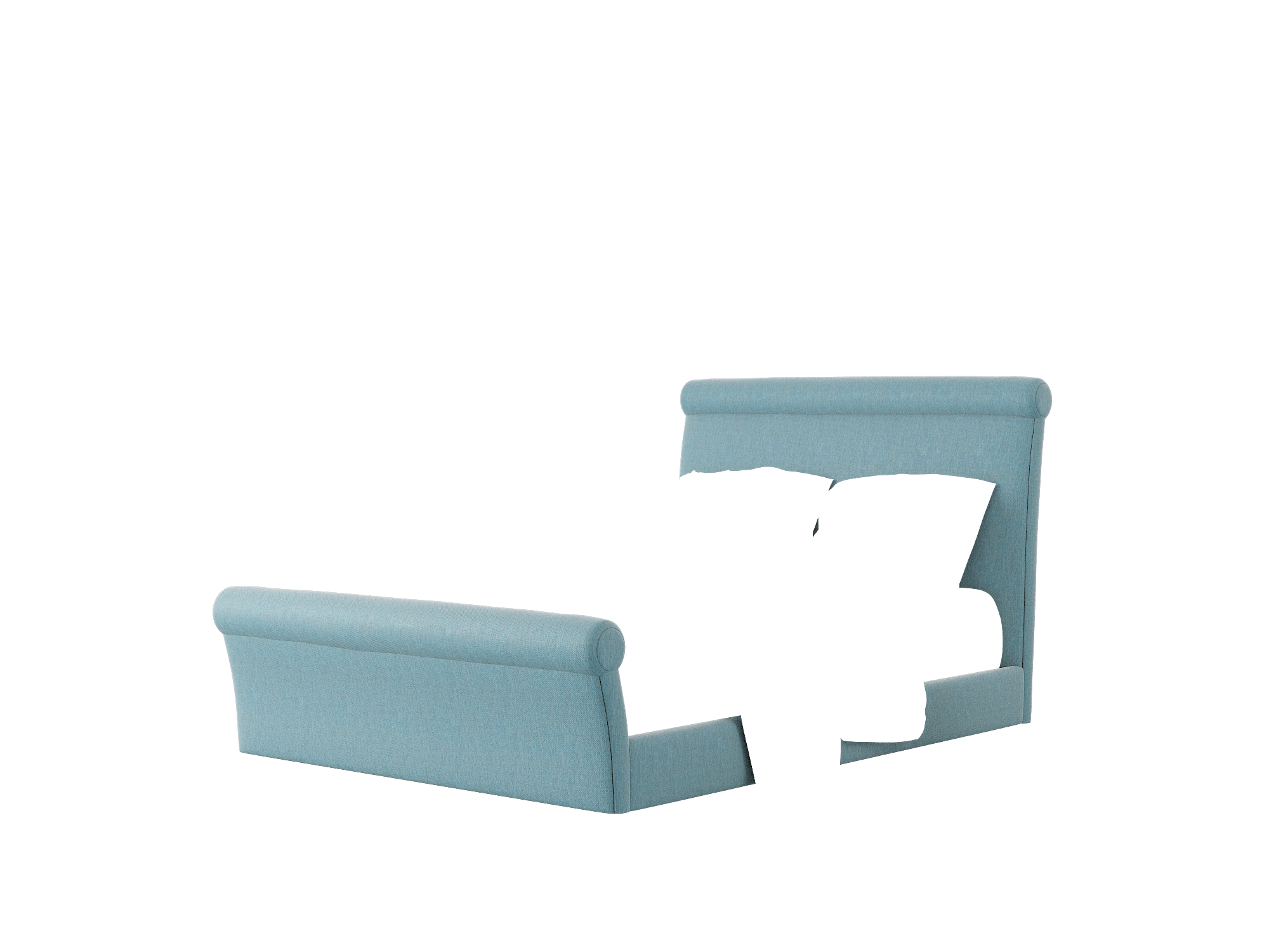 Maja Cosmo Teal Bed Queen Room Texture