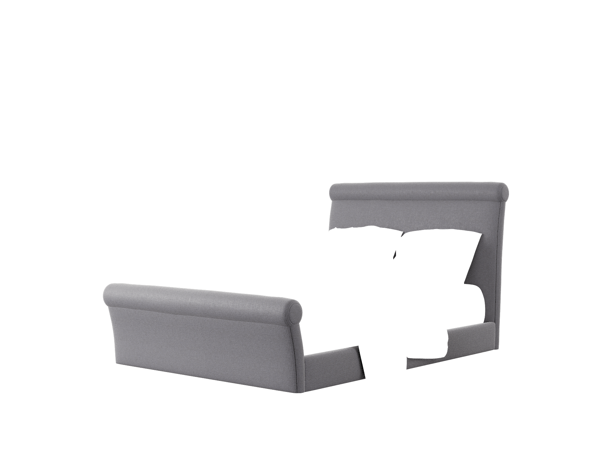 Maja Parker Charcoal Bed Queen Room Texture