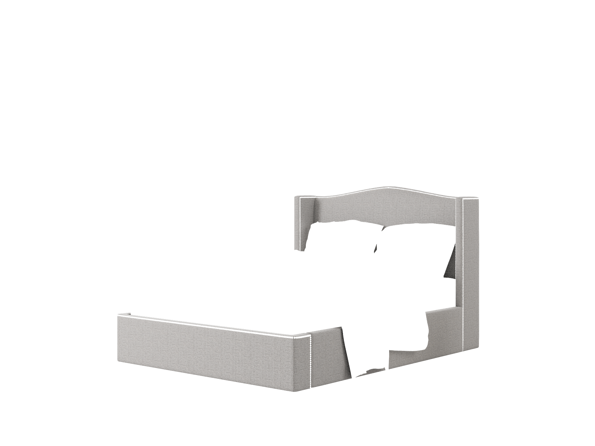 Maya Avenger Zinc Bed Queen Room Texture