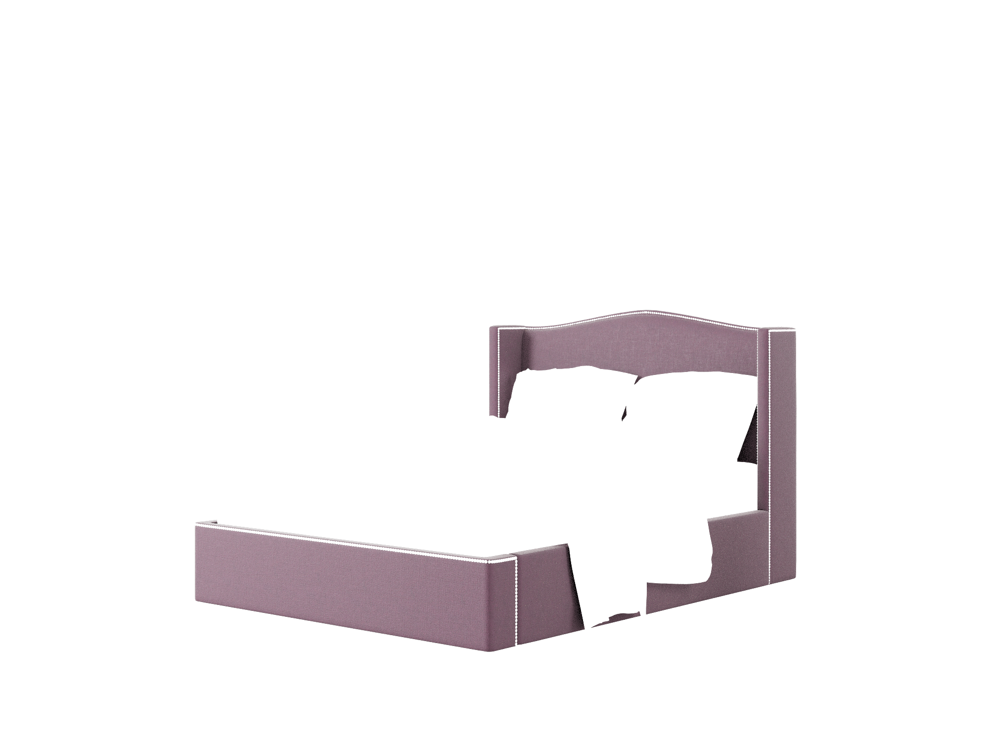 Maya Bella Aubergine Bed Queen Room Texture