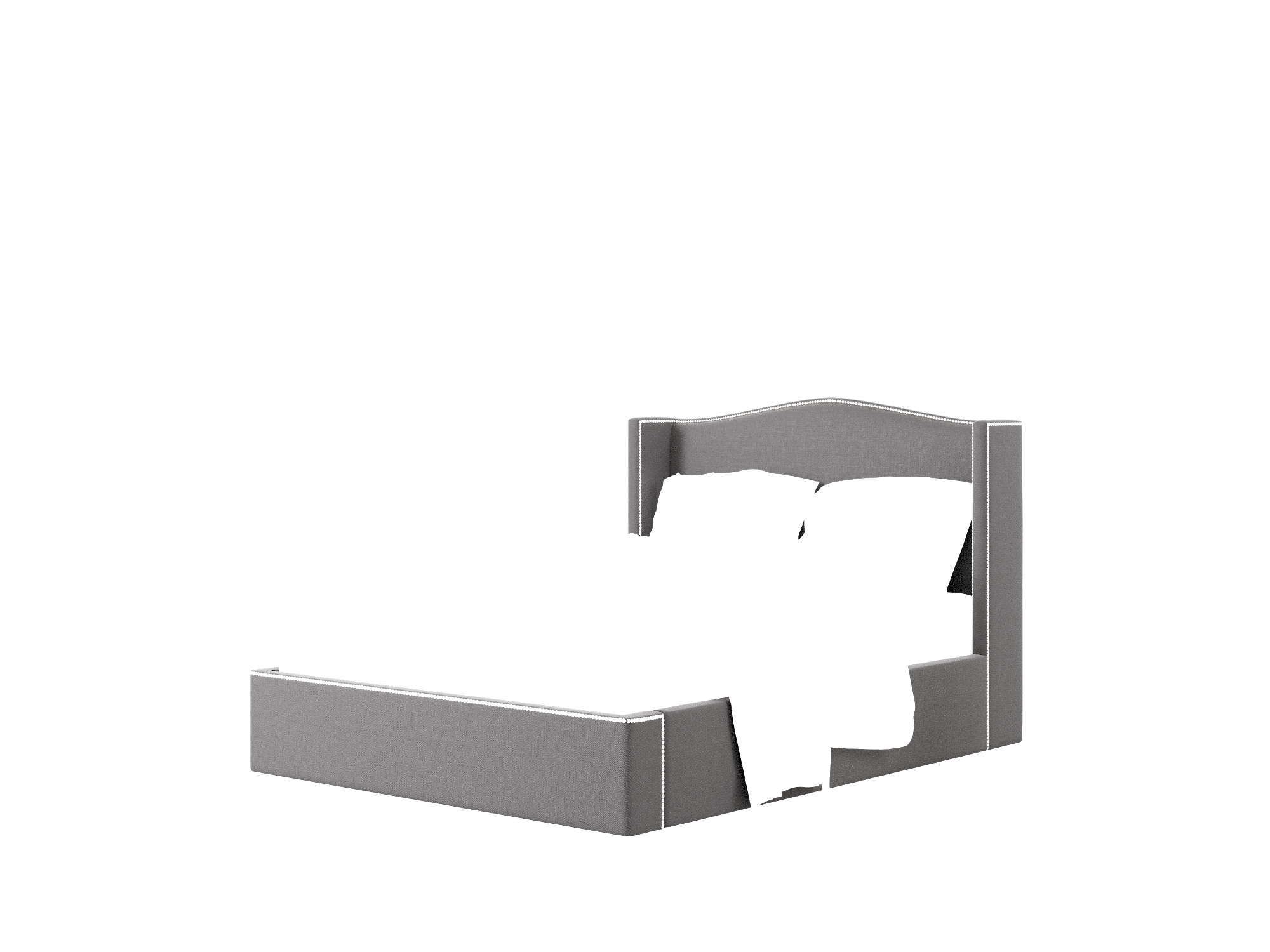 Maya Catalina Charcoal Bed Queen Room Texture