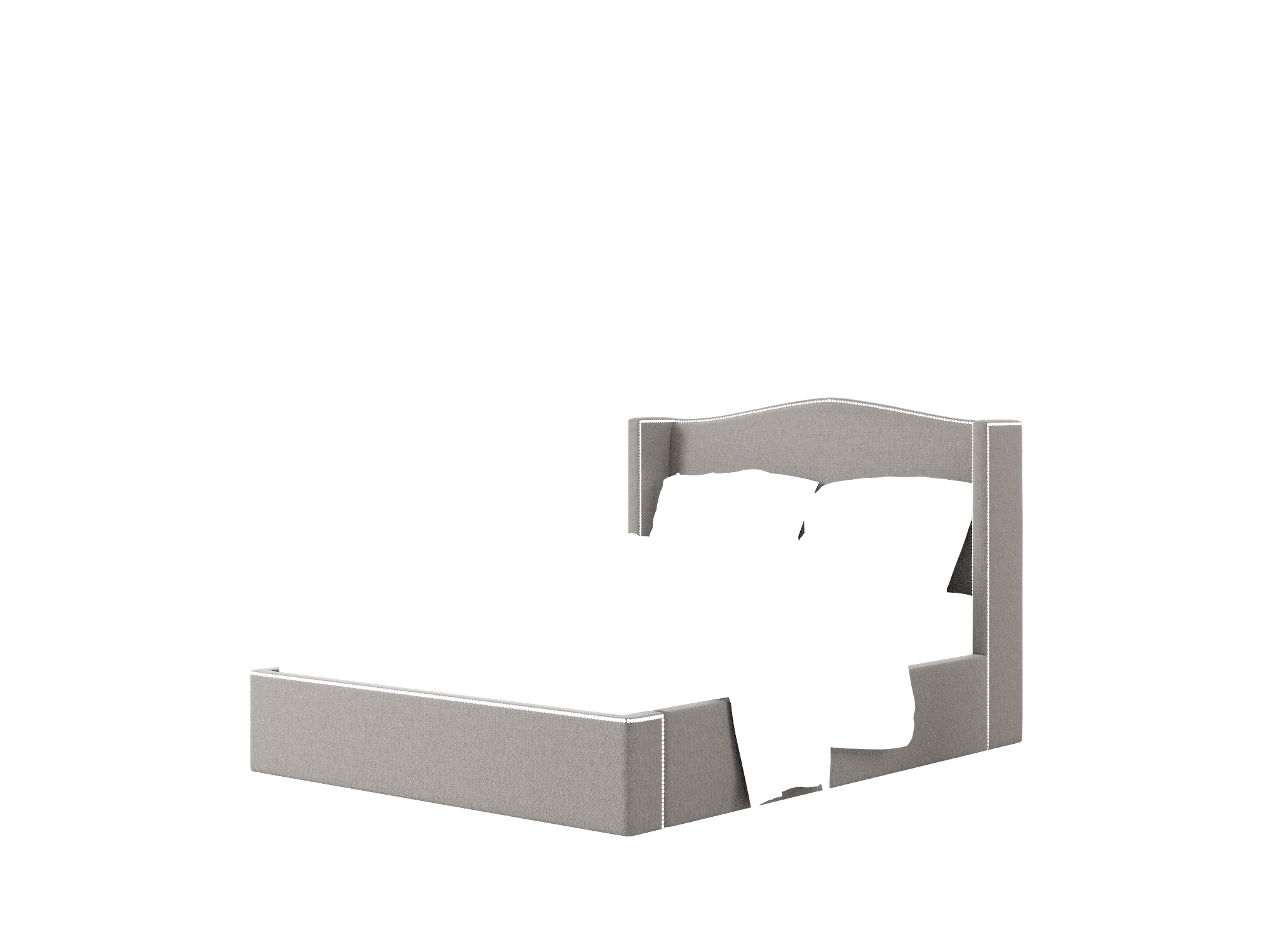 Maya Cosmo Charcoal Bed Queen Room Texture