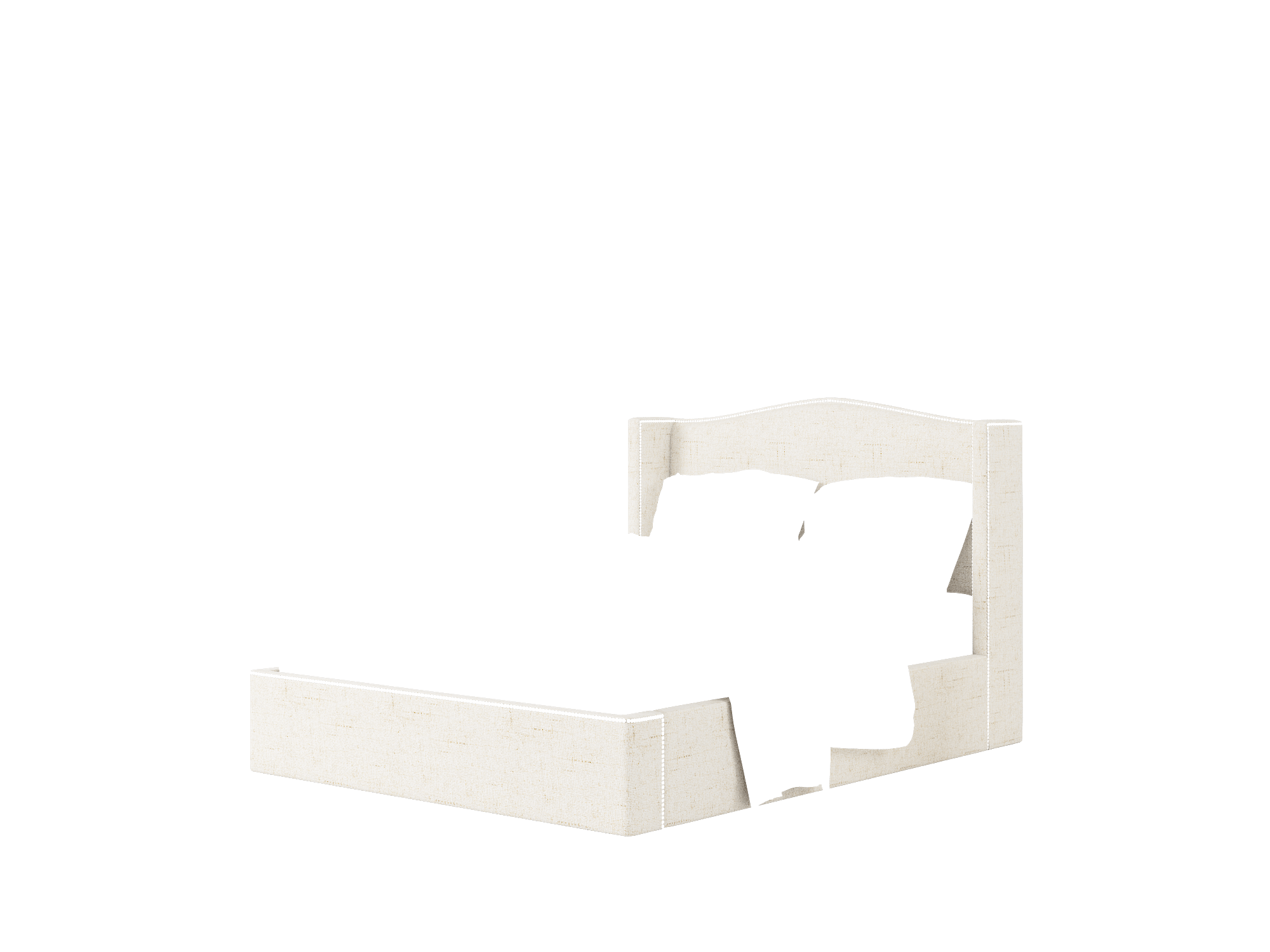 Maya Derby Taupe Bed Queen Room Texture