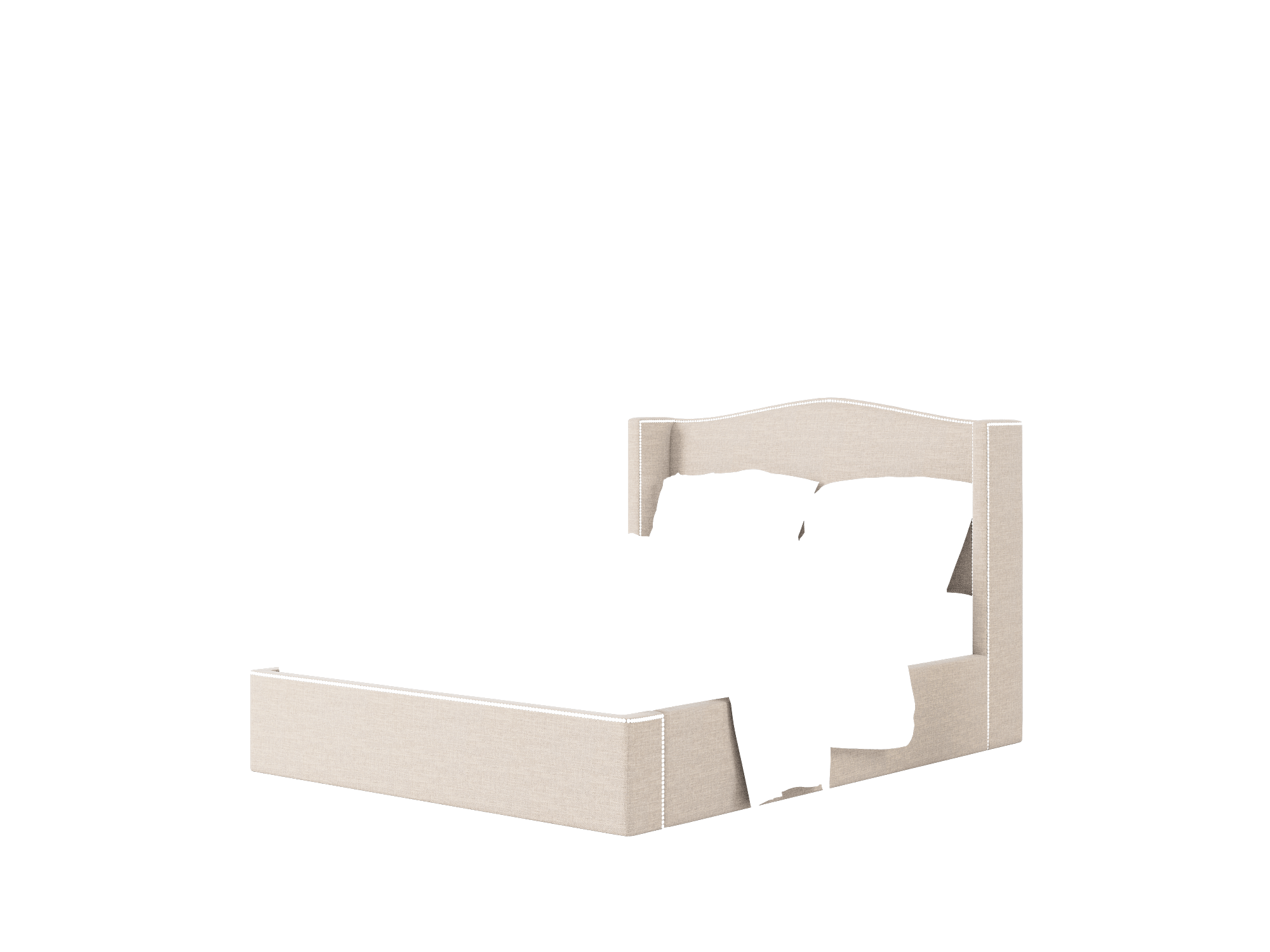 Maya Keylargo Pumice Bed Queen Room Texture