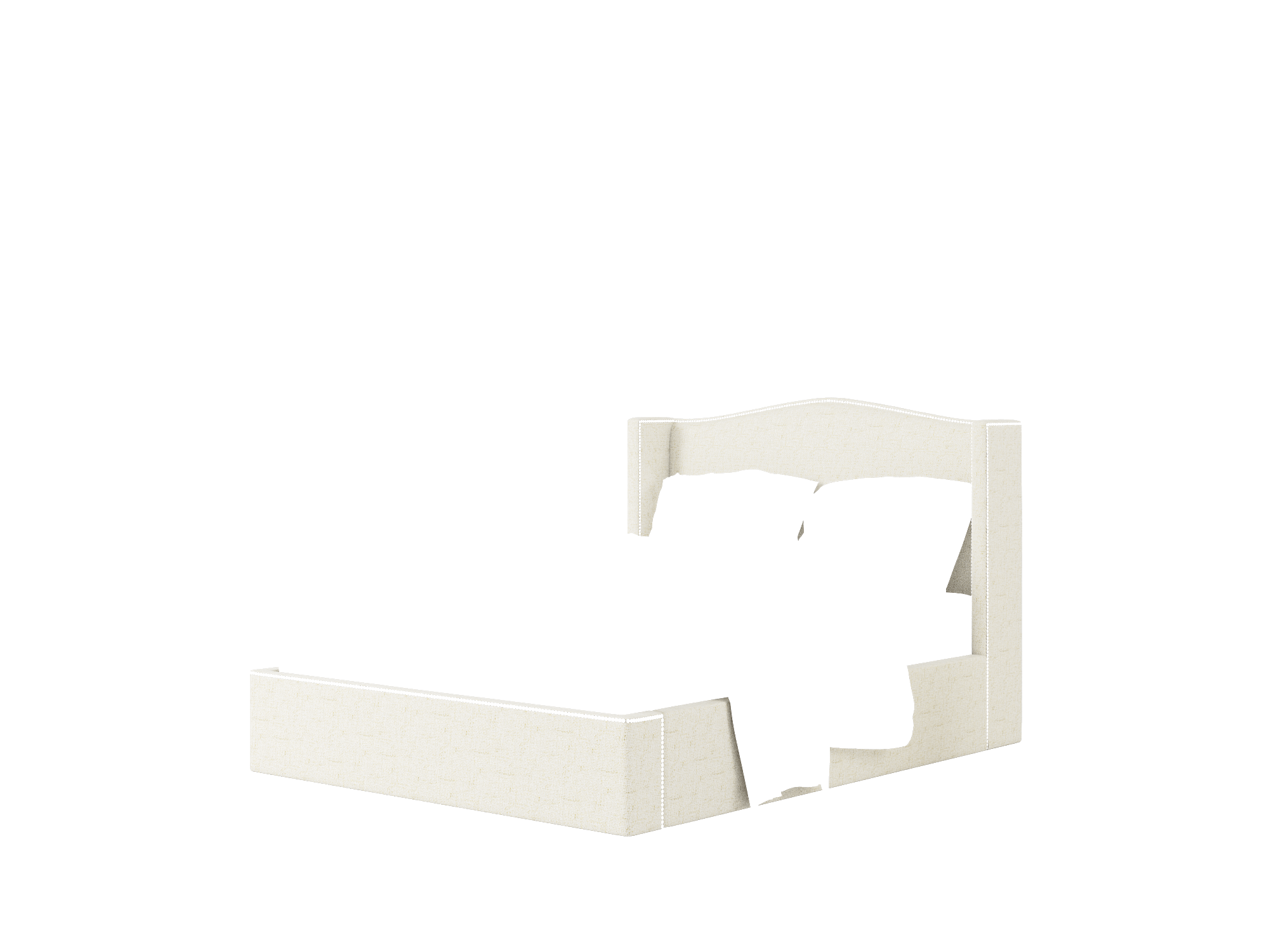 Maya Oceanside Birch Bed Queen Room Texture