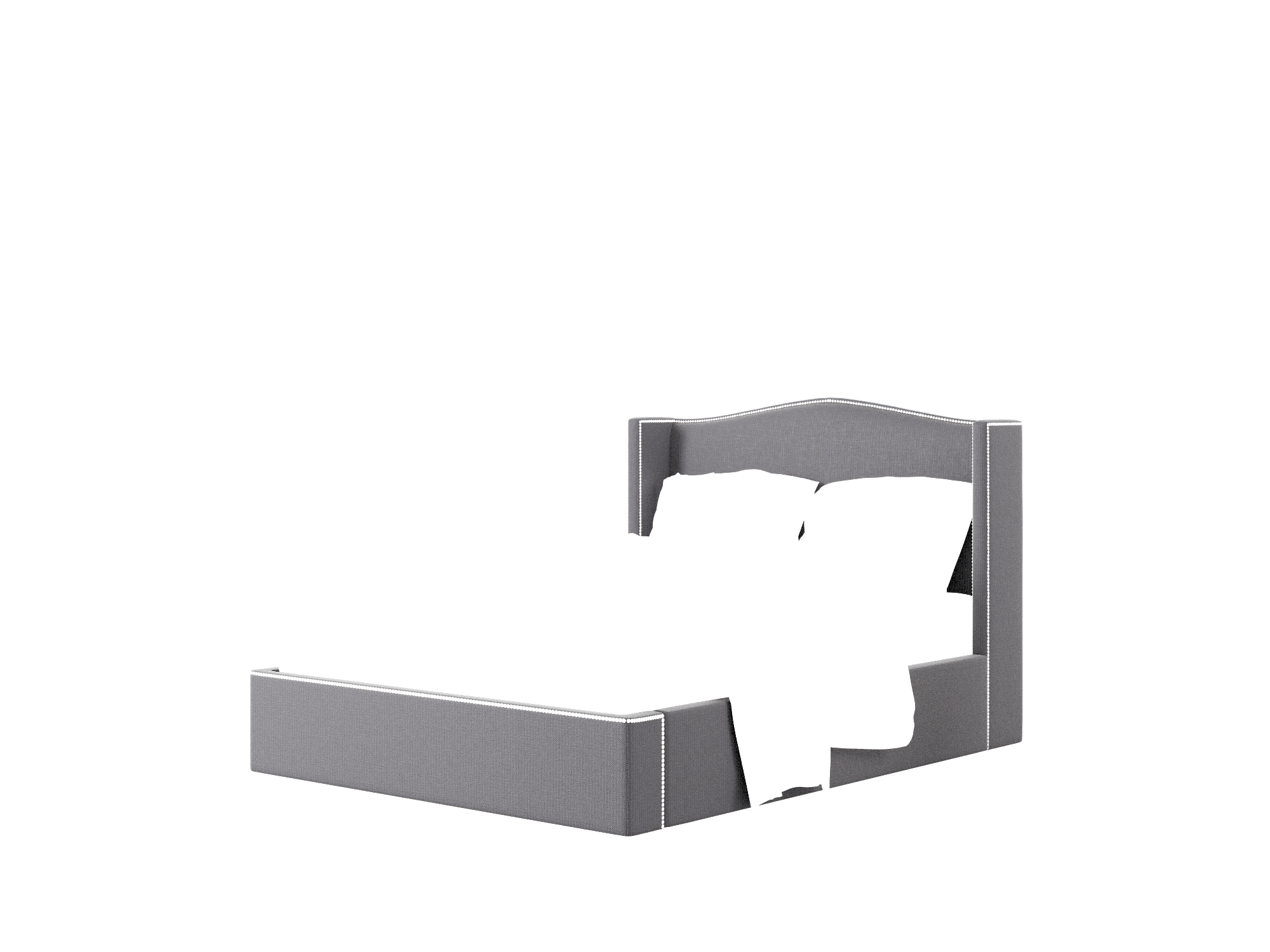 Maya Parker Charcoal Bed Queen Room Texture