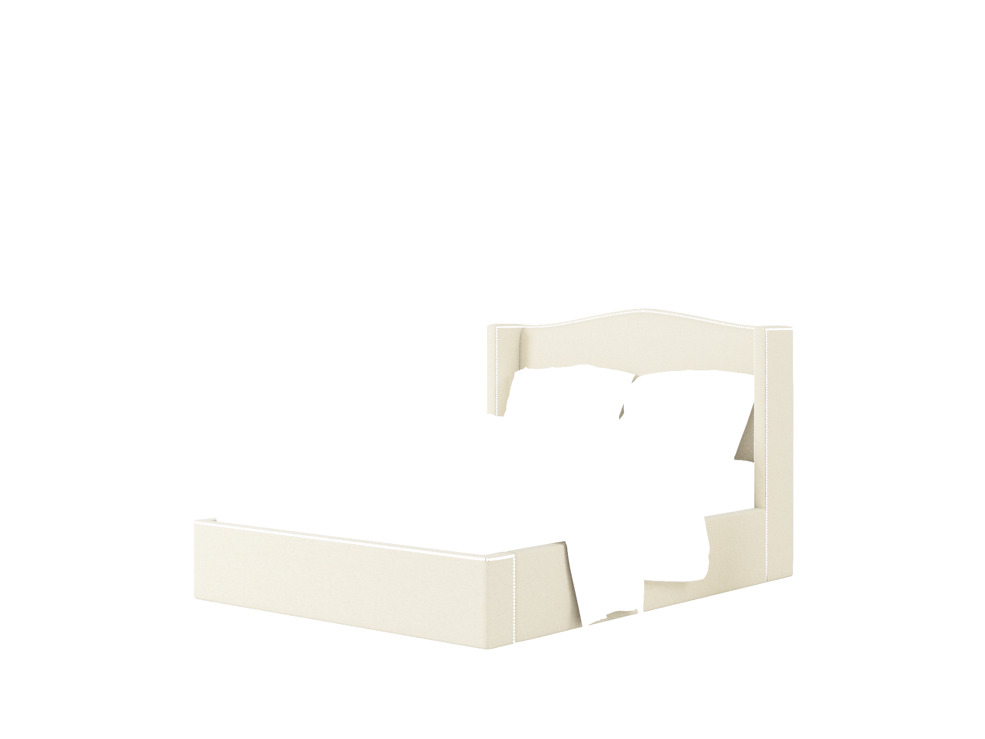 Maya Phoenix Ivory Bed Queen Room Texture