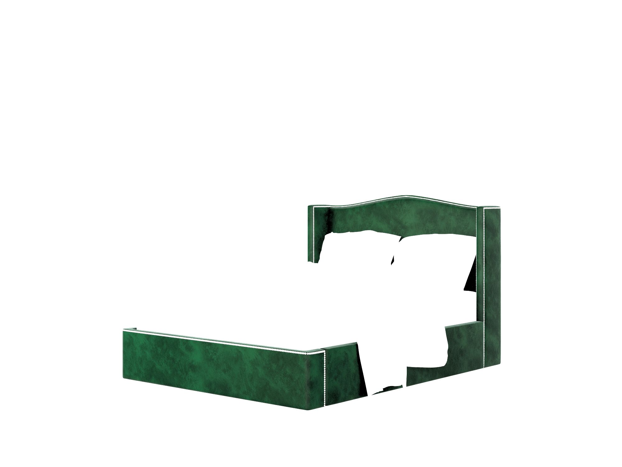 Maya Royale Evergreen Bed Queen Room Texture