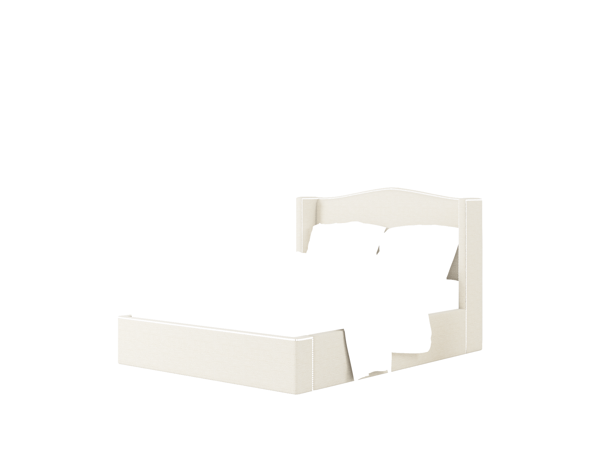 Maya Venus Cream Bed Queen Room Texture